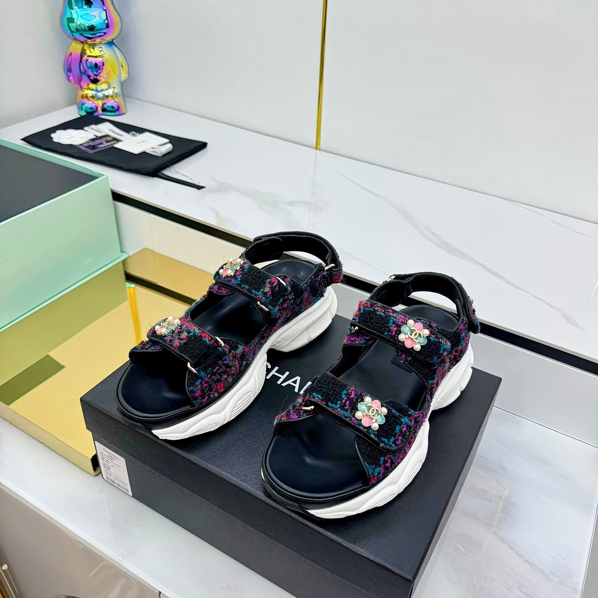 CC 25 Dad Sandals Multicolor Suede 331168