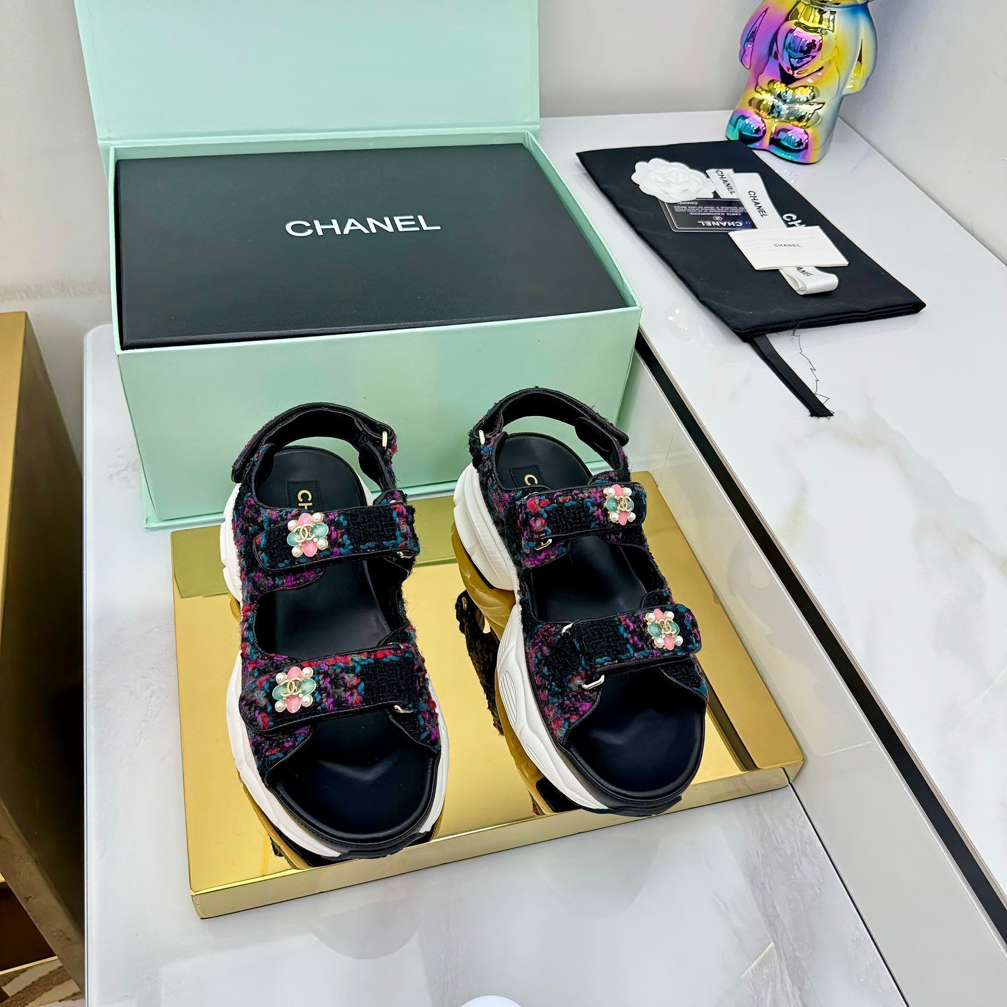 CC 25 Dad Sandals Multicolor Suede 331168