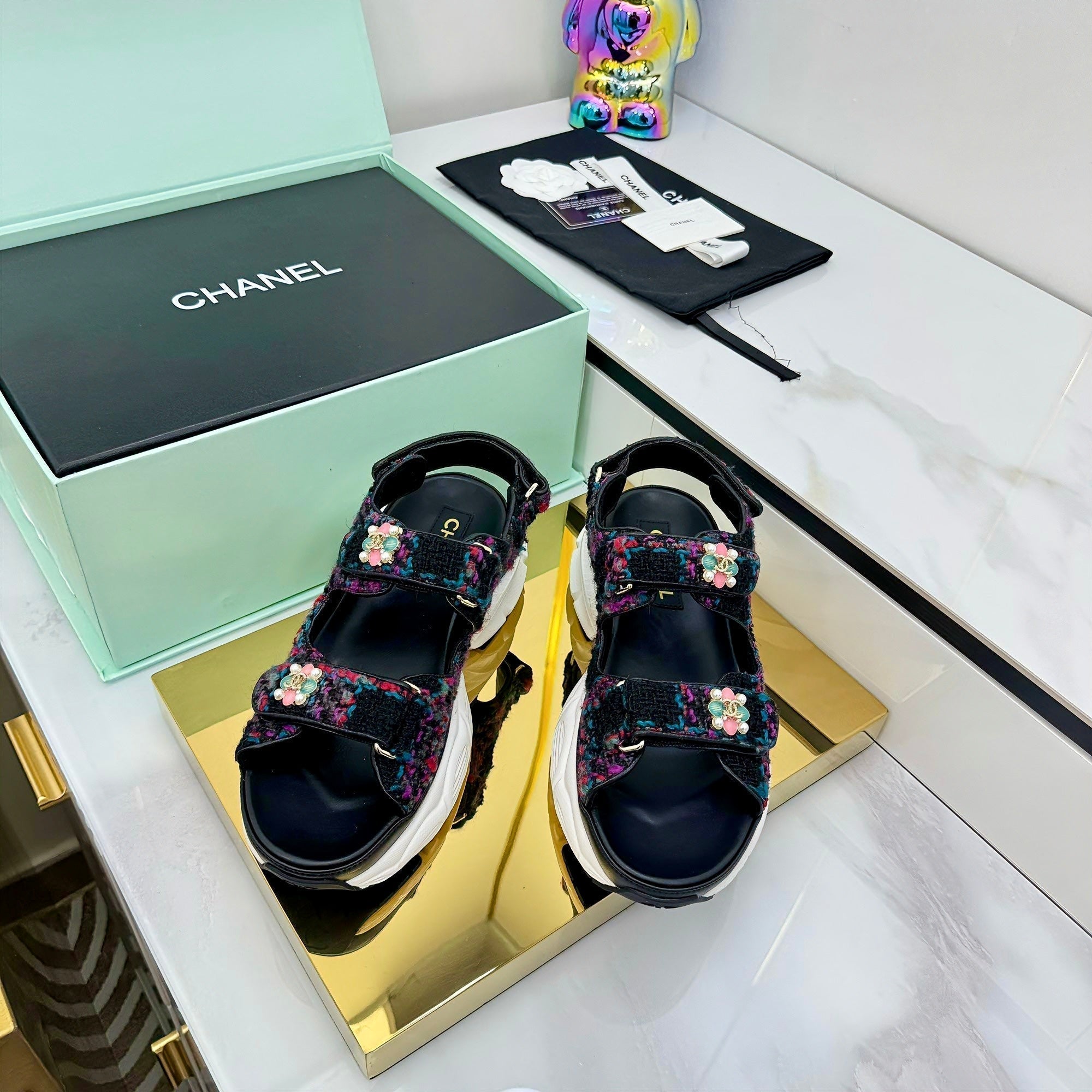 CC 25 Dad Sandals Multicolor Suede 331168