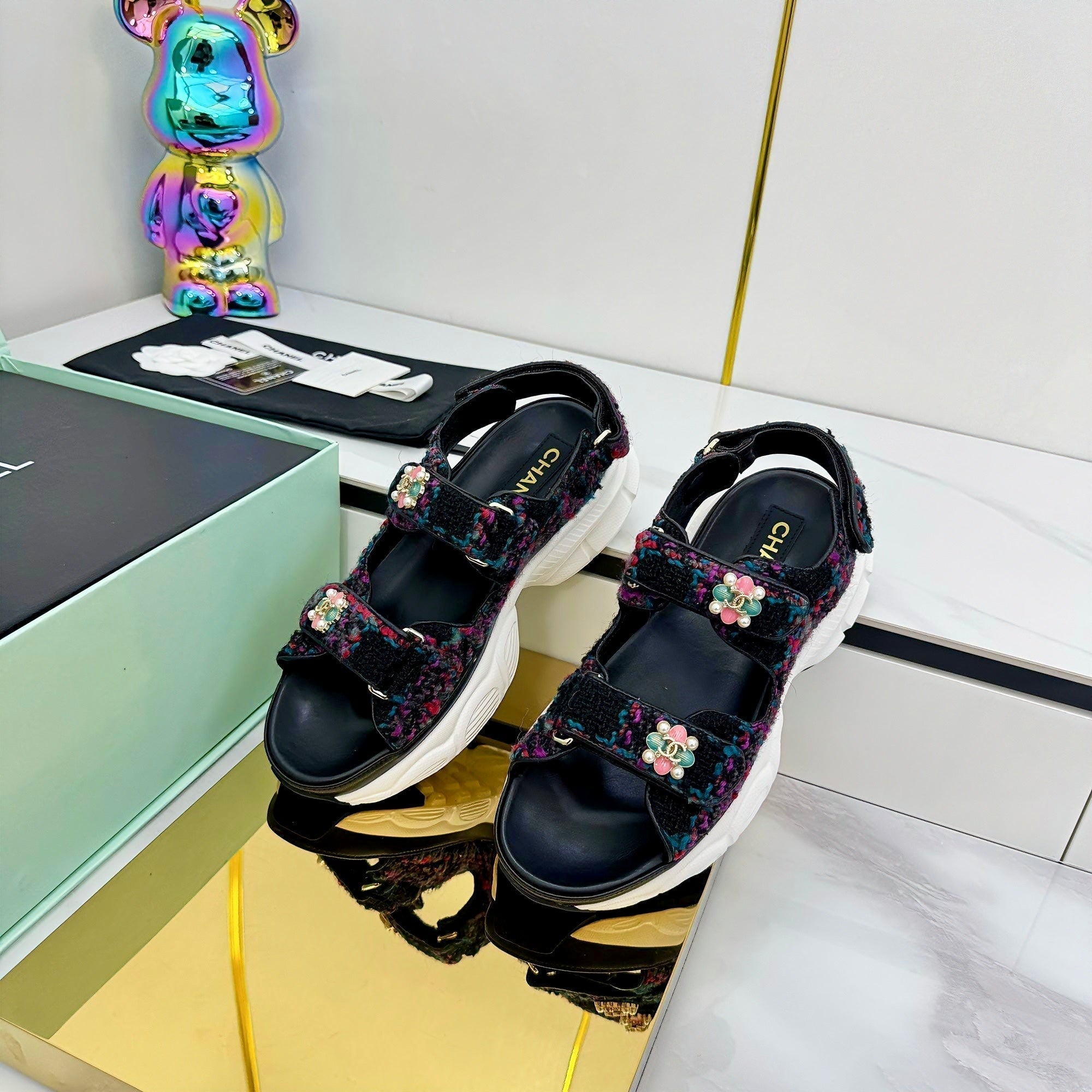 CC 25 Dad Sandals Multicolor Suede 331168