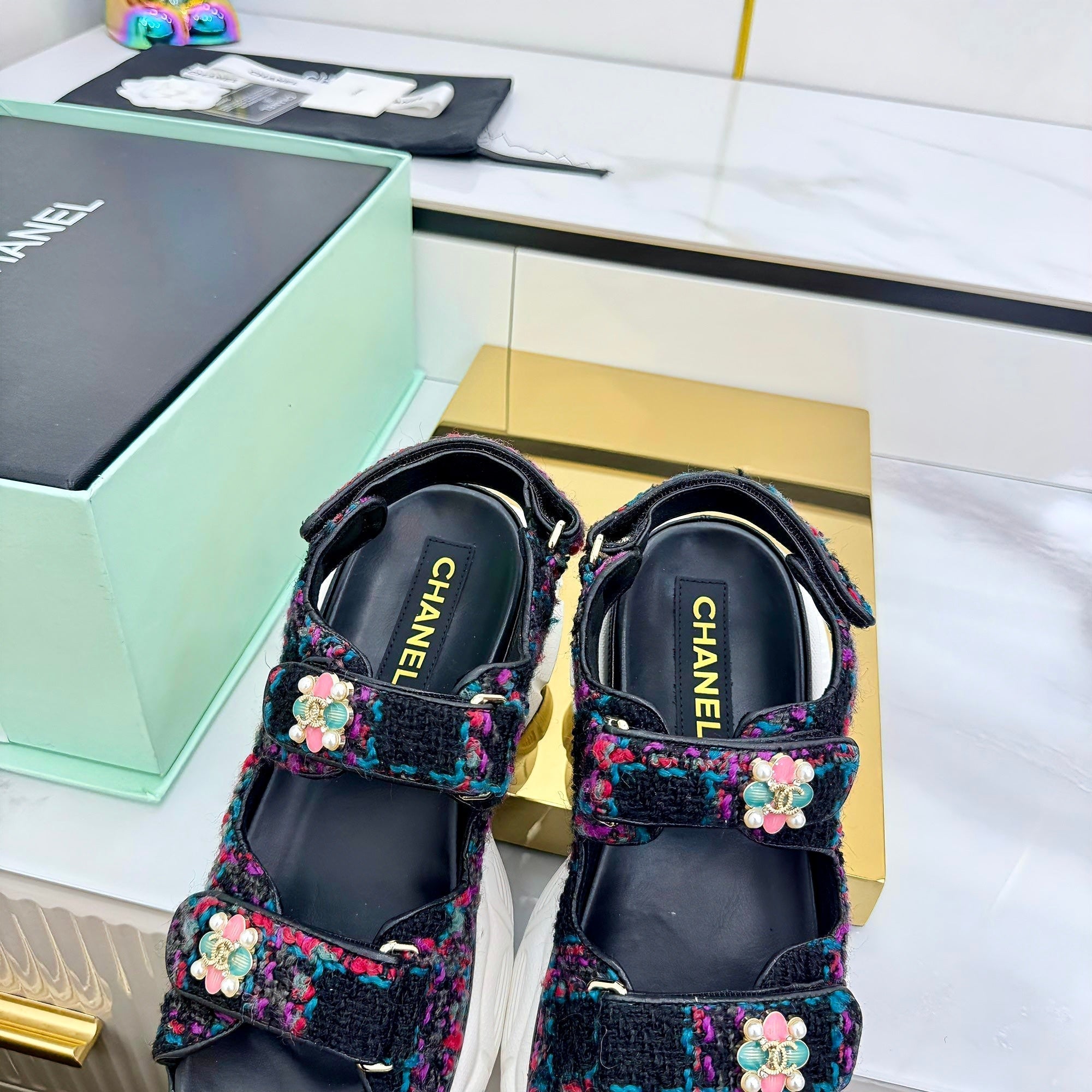 CC 25 Dad Sandals Multicolor Suede 331168