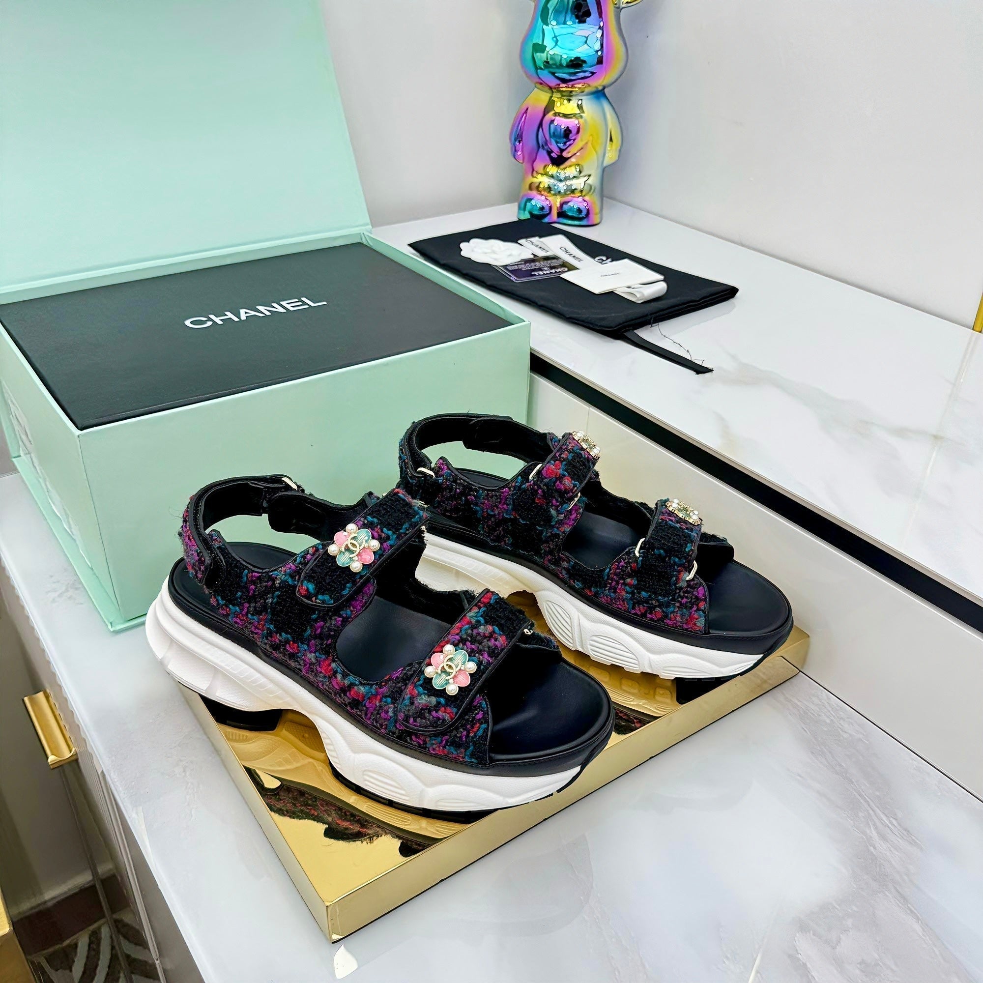 CC 25 Dad Sandals Multicolor Suede 331168