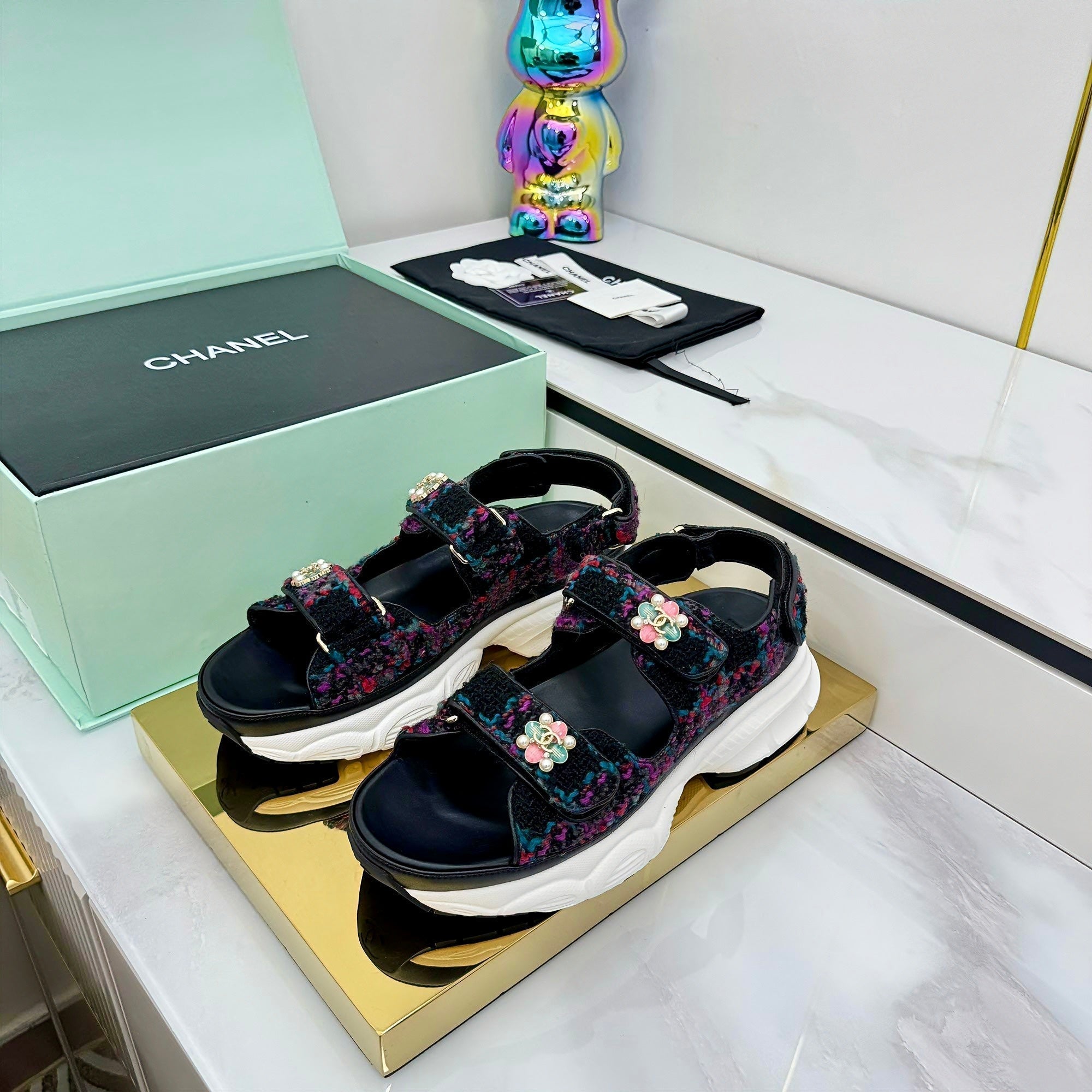 CC 25 Dad Sandals Multicolor Suede 331168