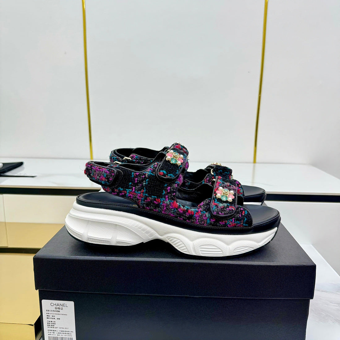 CC 25 Dad Sandals Multicolor Suede 331168