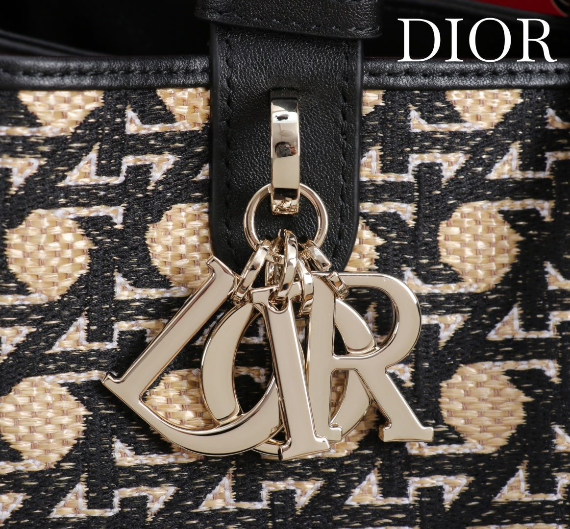 CD Toujours  Bag 29 Diamond Black Beige Leather