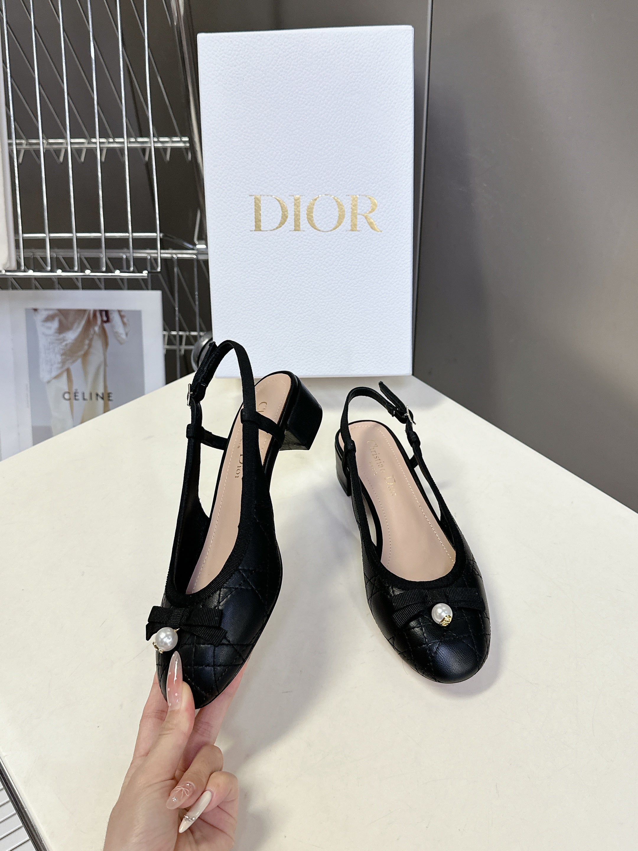 CD 25 Slingback Heel Black 307170