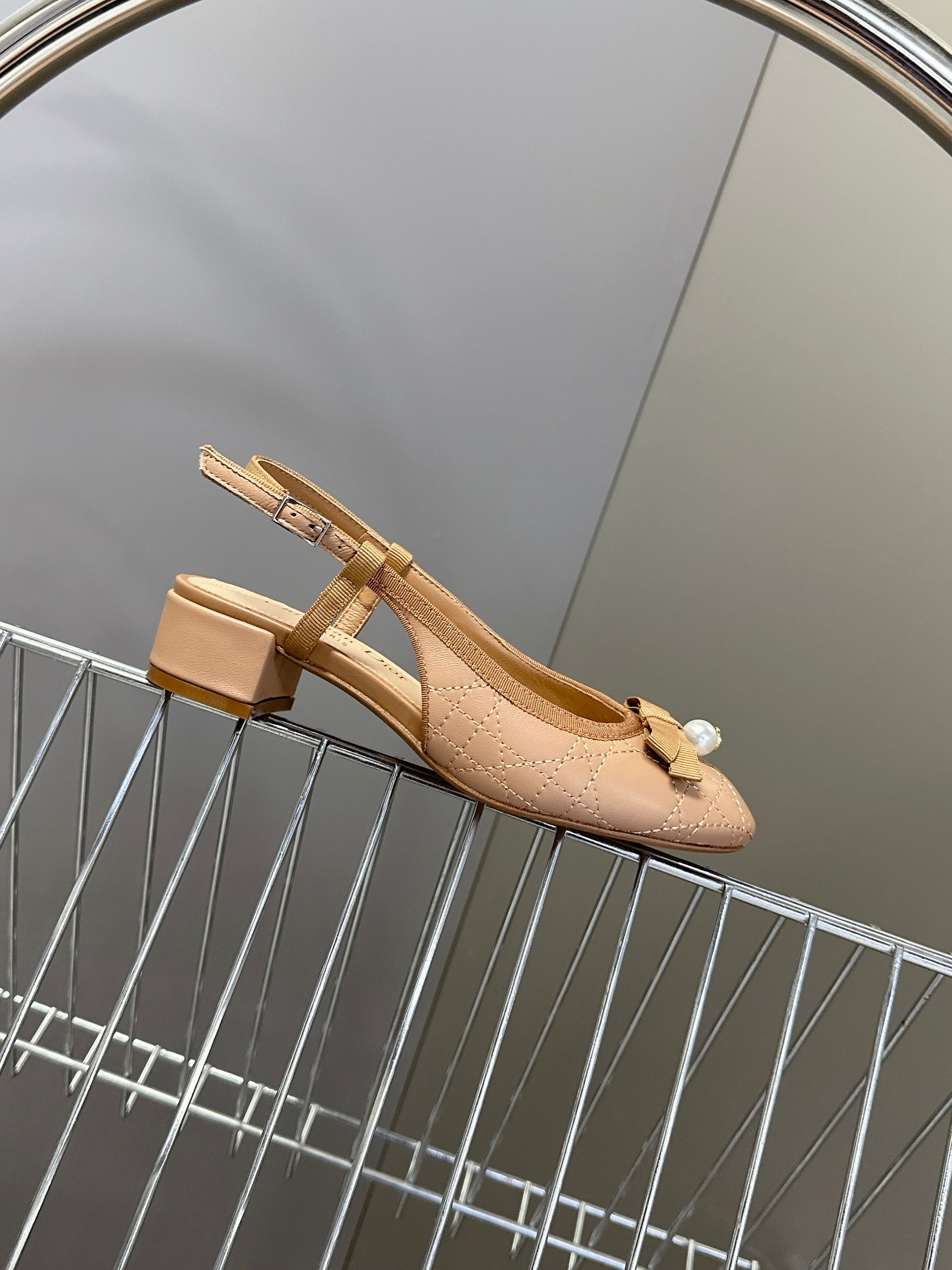 CD 25 Slingback Heel Yellow Brown 307171