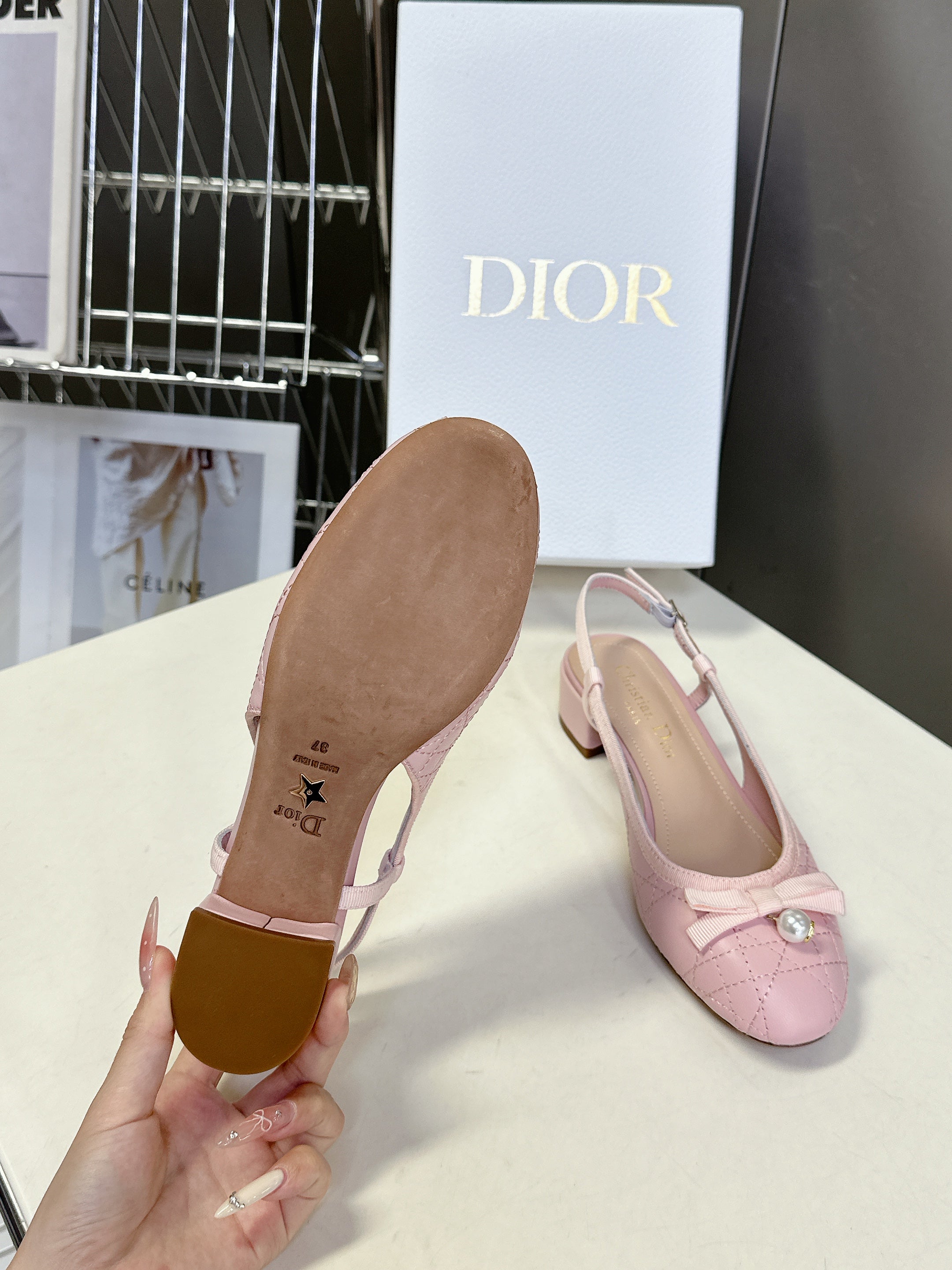 CD 25 Slingback Heel Pink 307173