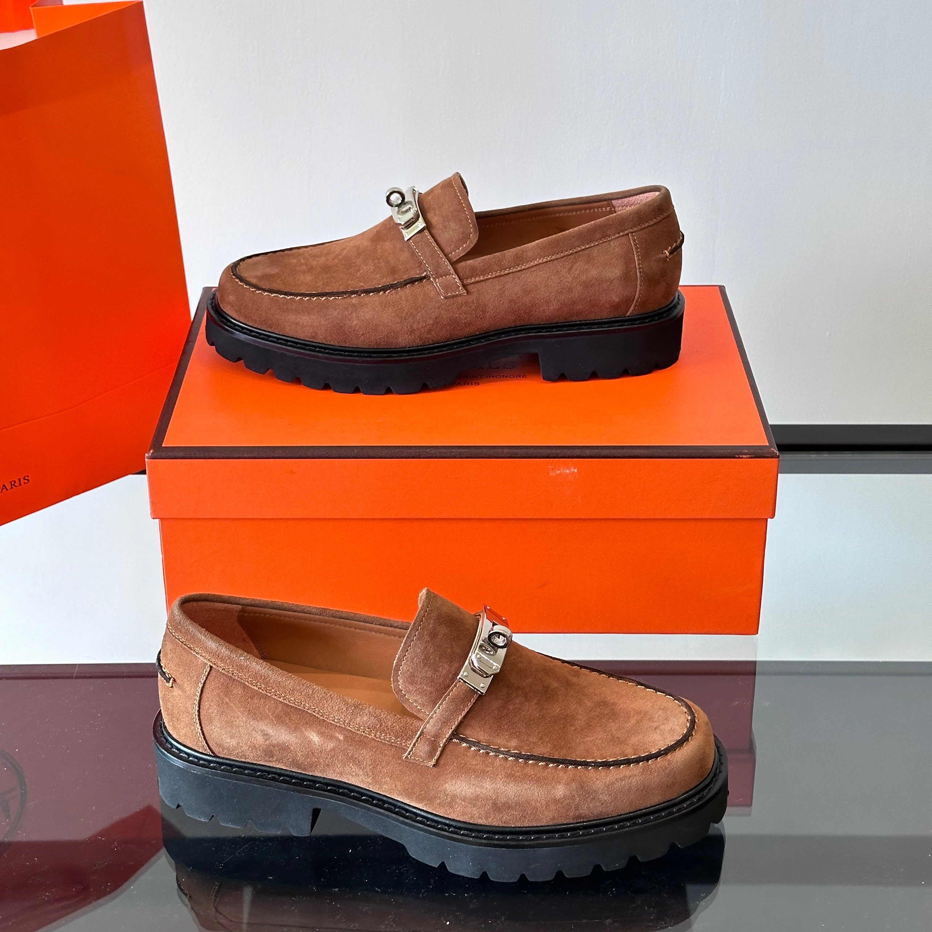 HM Men's Icone Loafer Brown Suede 524582