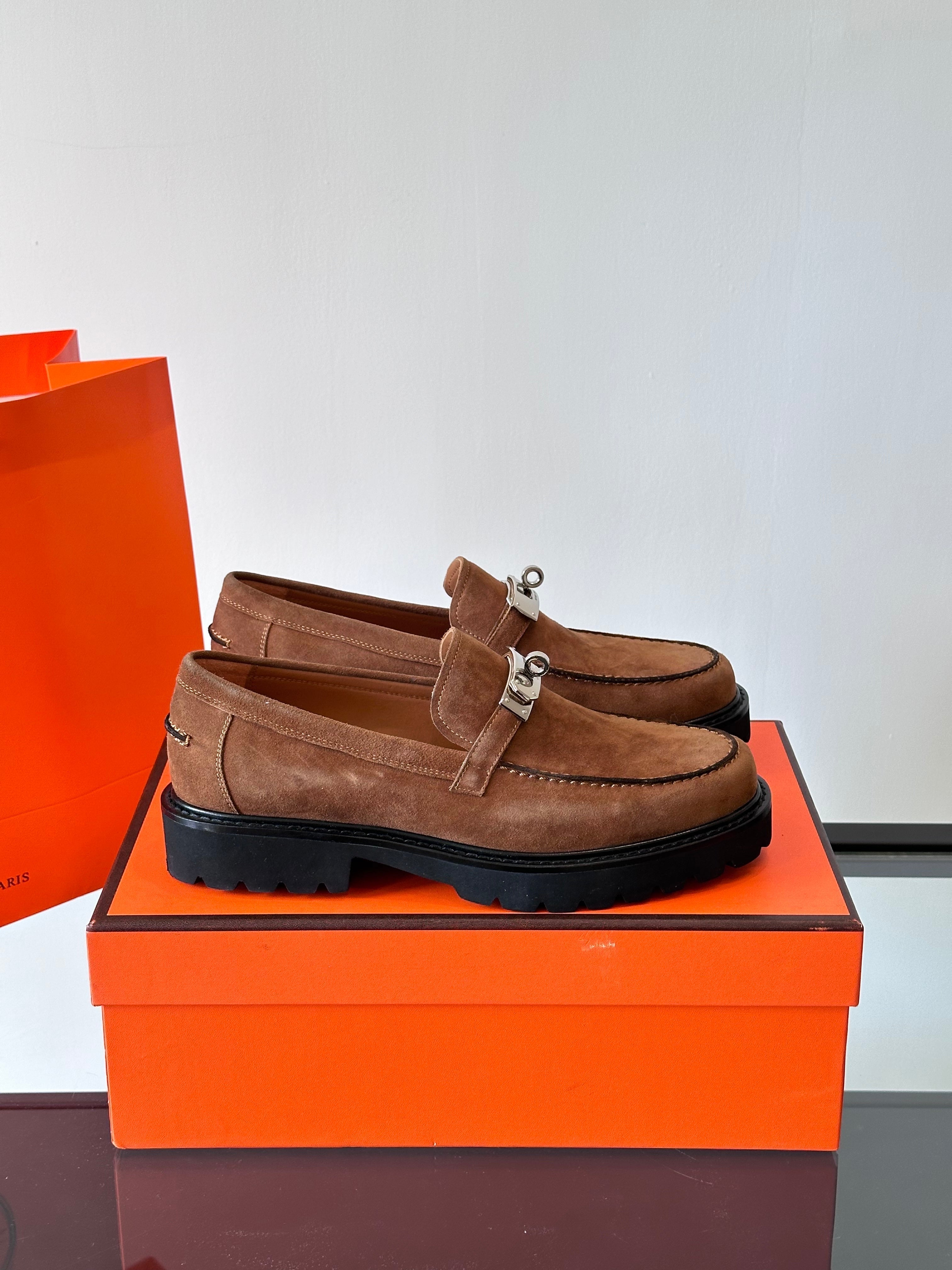 HM Men's Icone Loafer Brown Suede 524582