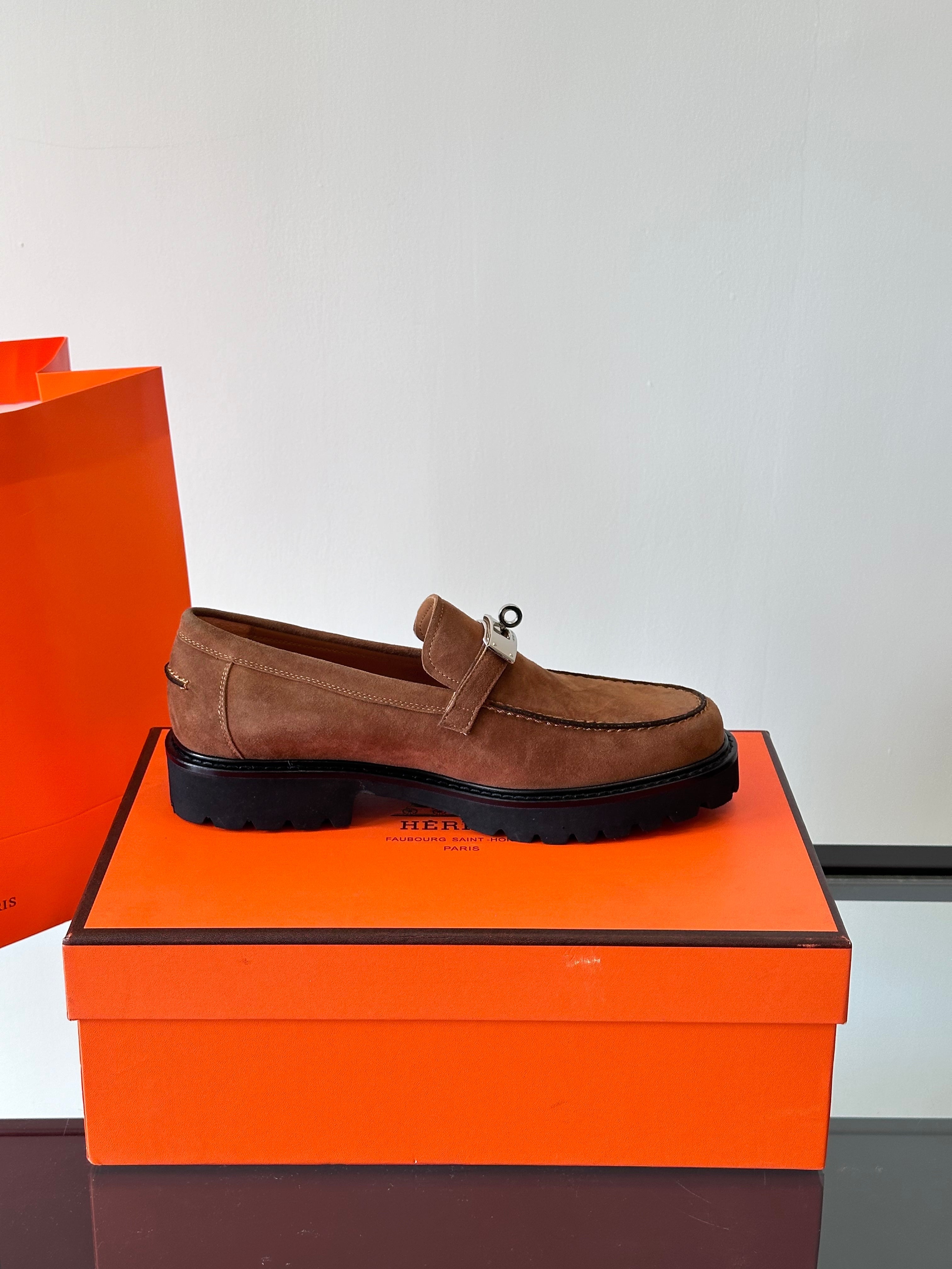 HM Men's Icone Loafer Brown Suede 524582