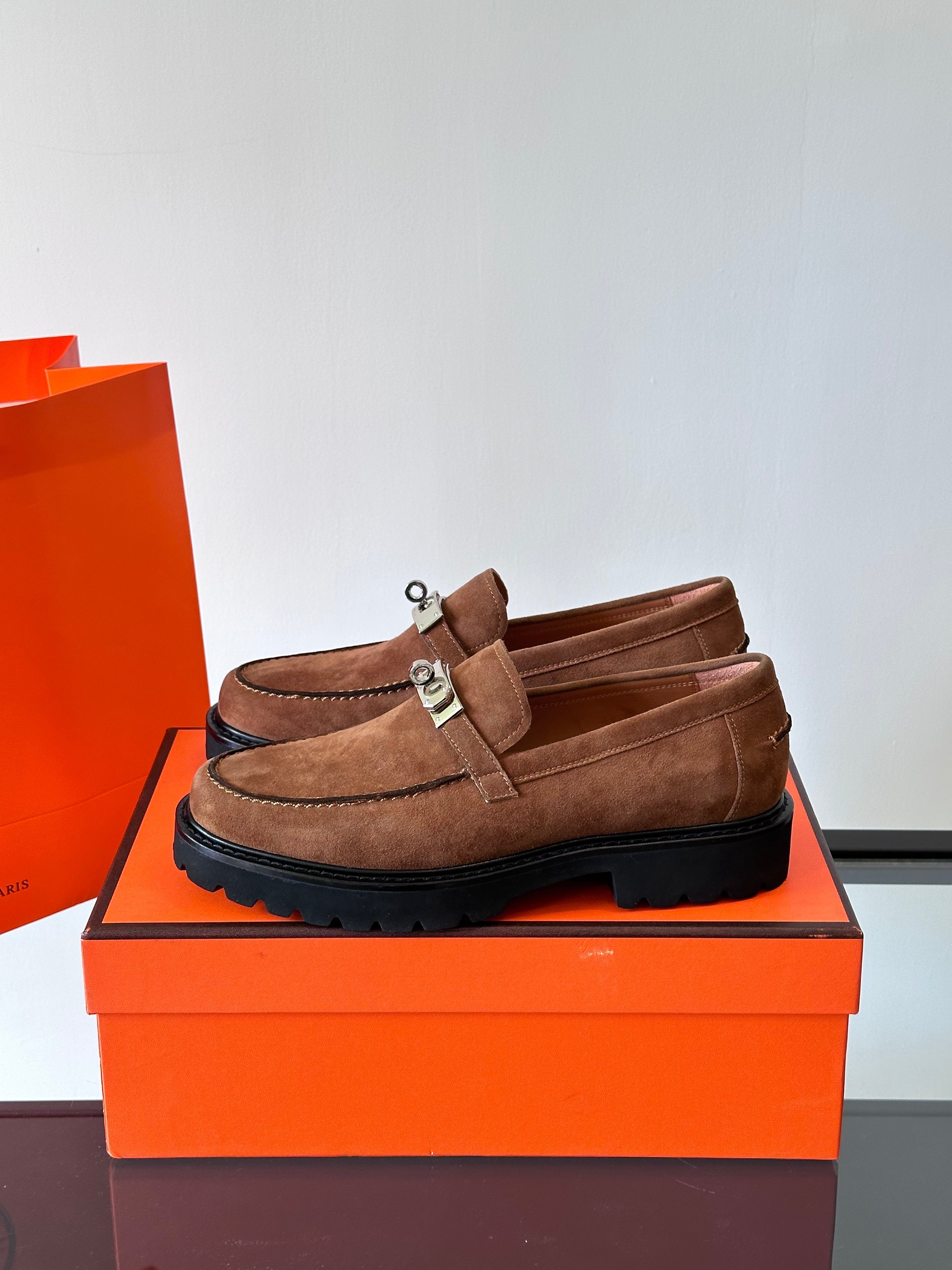 HM Men's Icone Loafer Brown Suede 524582