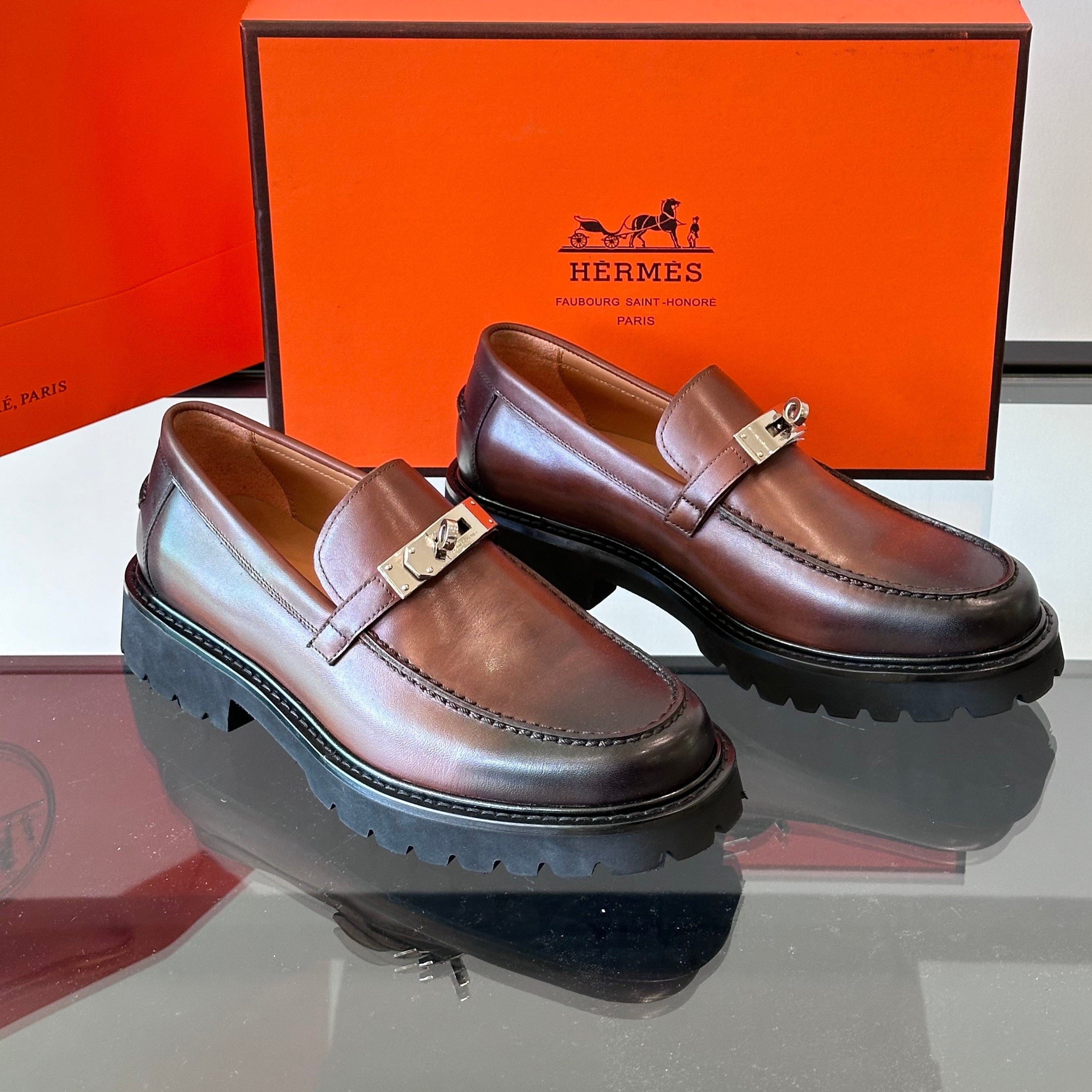 HM Men's Icone Loafer Black Brown Cowhide