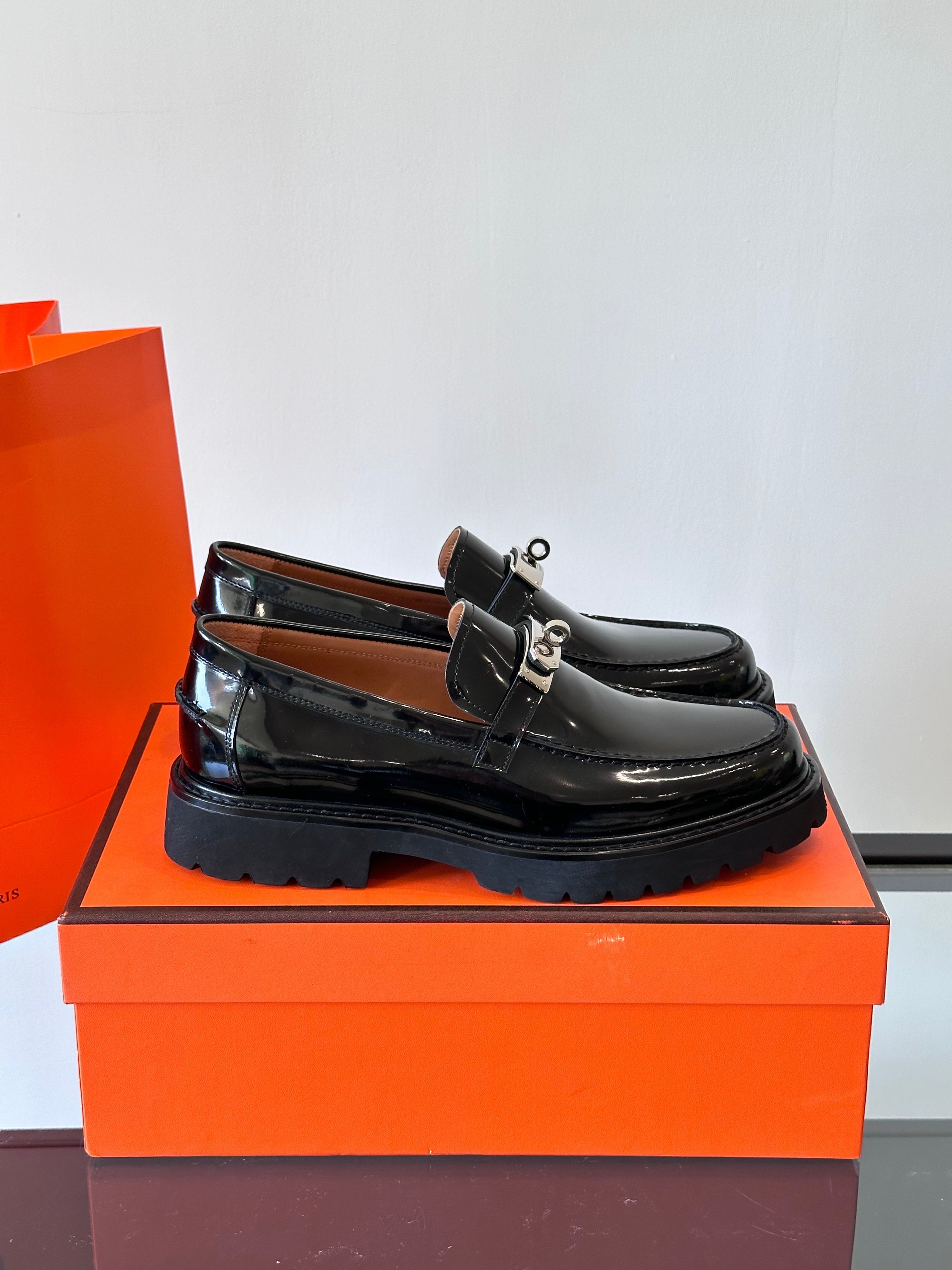 HM Men's Icone Loafer Black Patent Leather