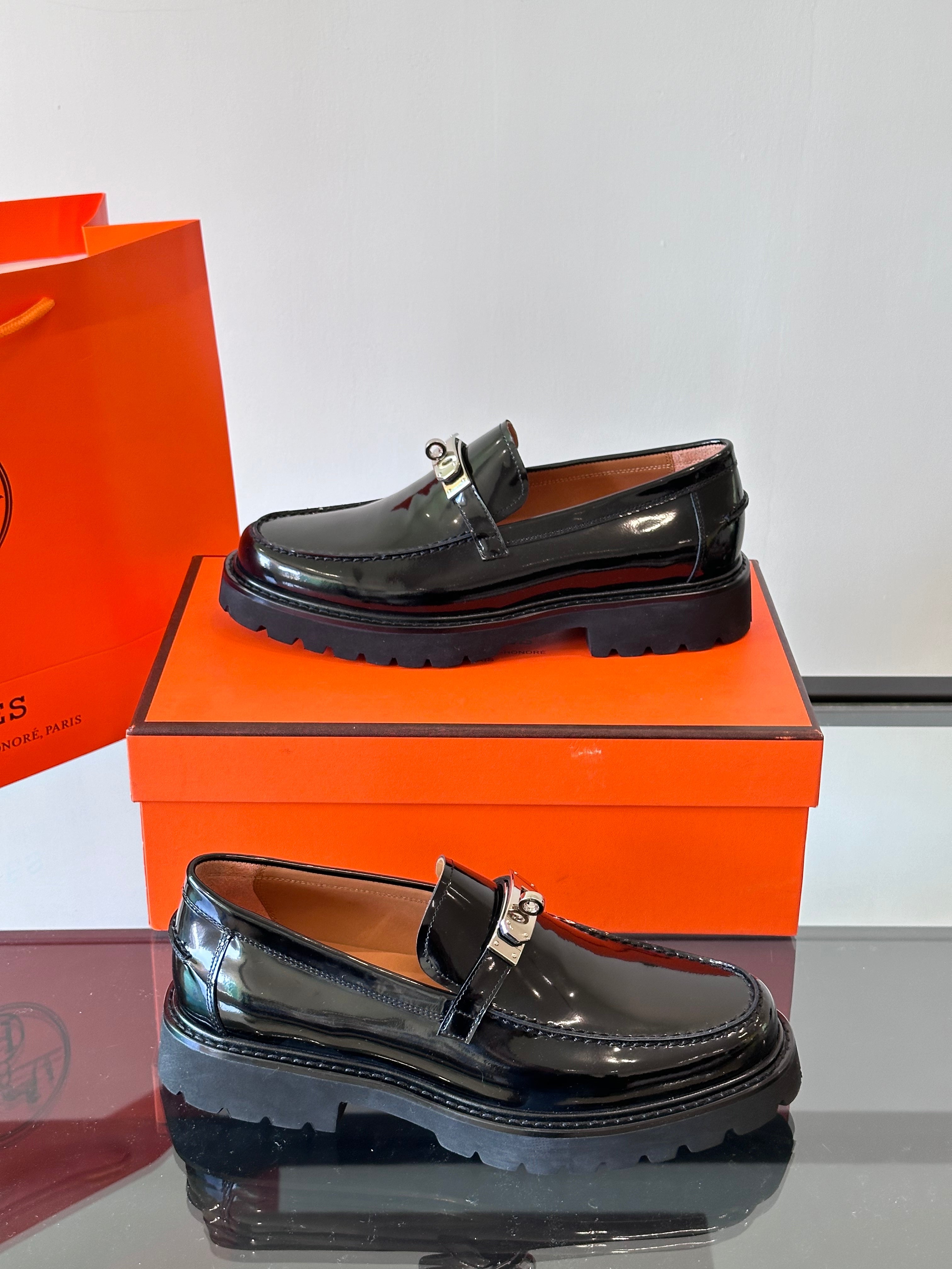 HM Men's Icone Loafer Black Patent Leather