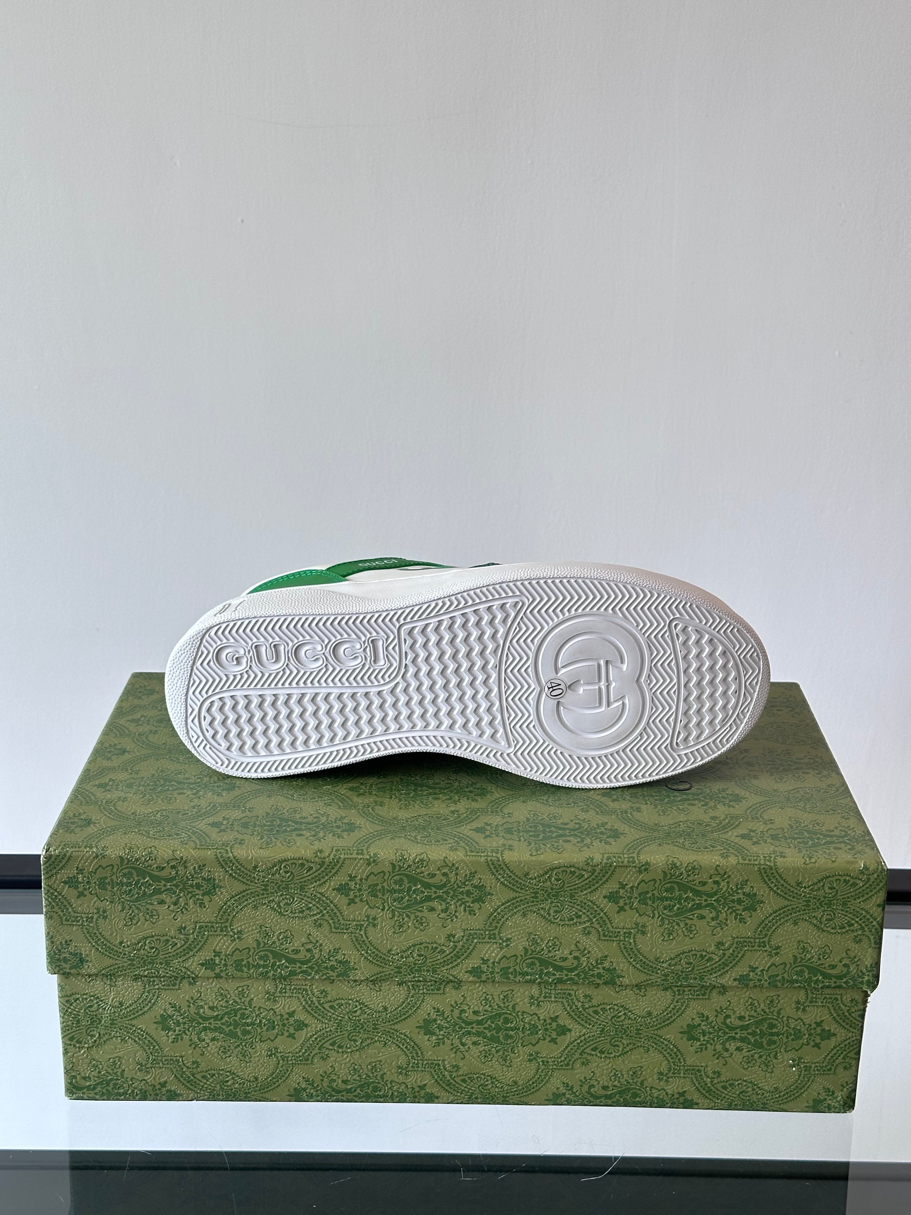 GG Men's Sneaker Green Cowhide 535210