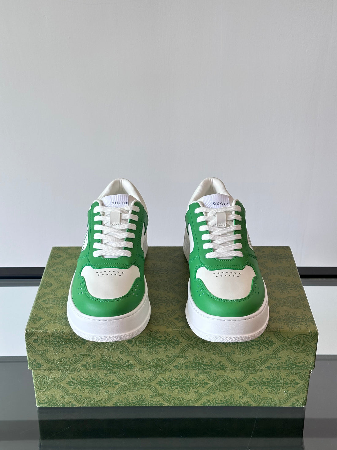 GG Men's Sneaker Green Cowhide 535210