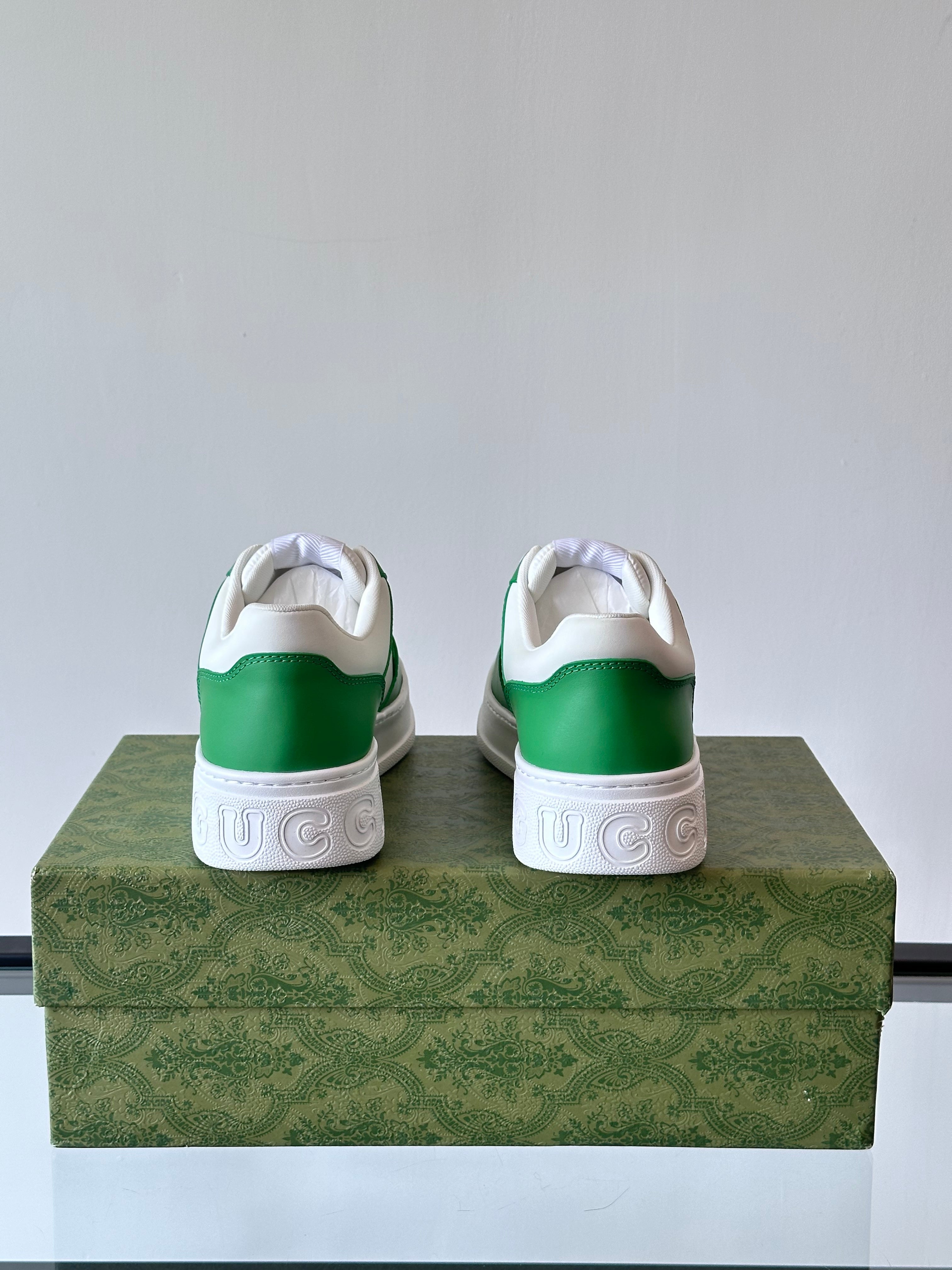 GG Men's Sneaker Green Cowhide 535210