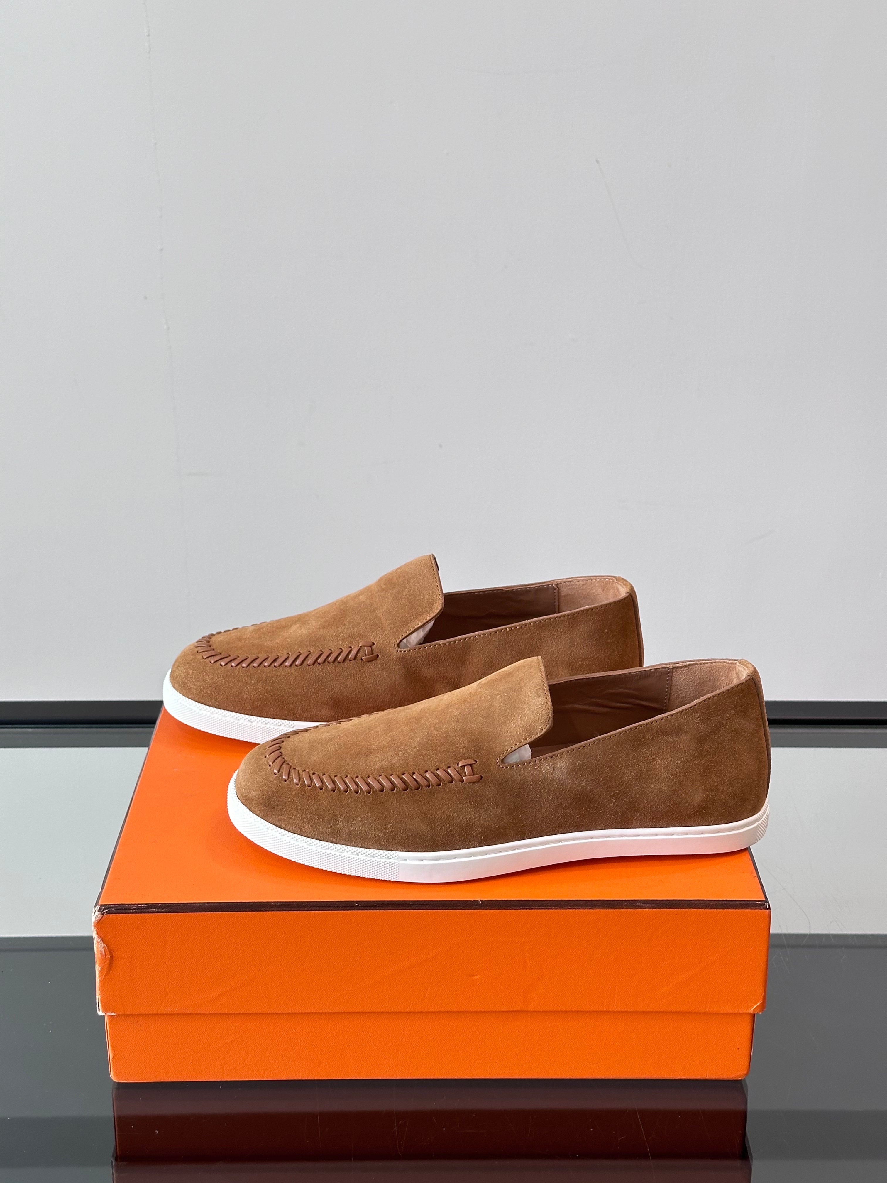 HM Men's Kiddy Slip-on Brown Suede 718281