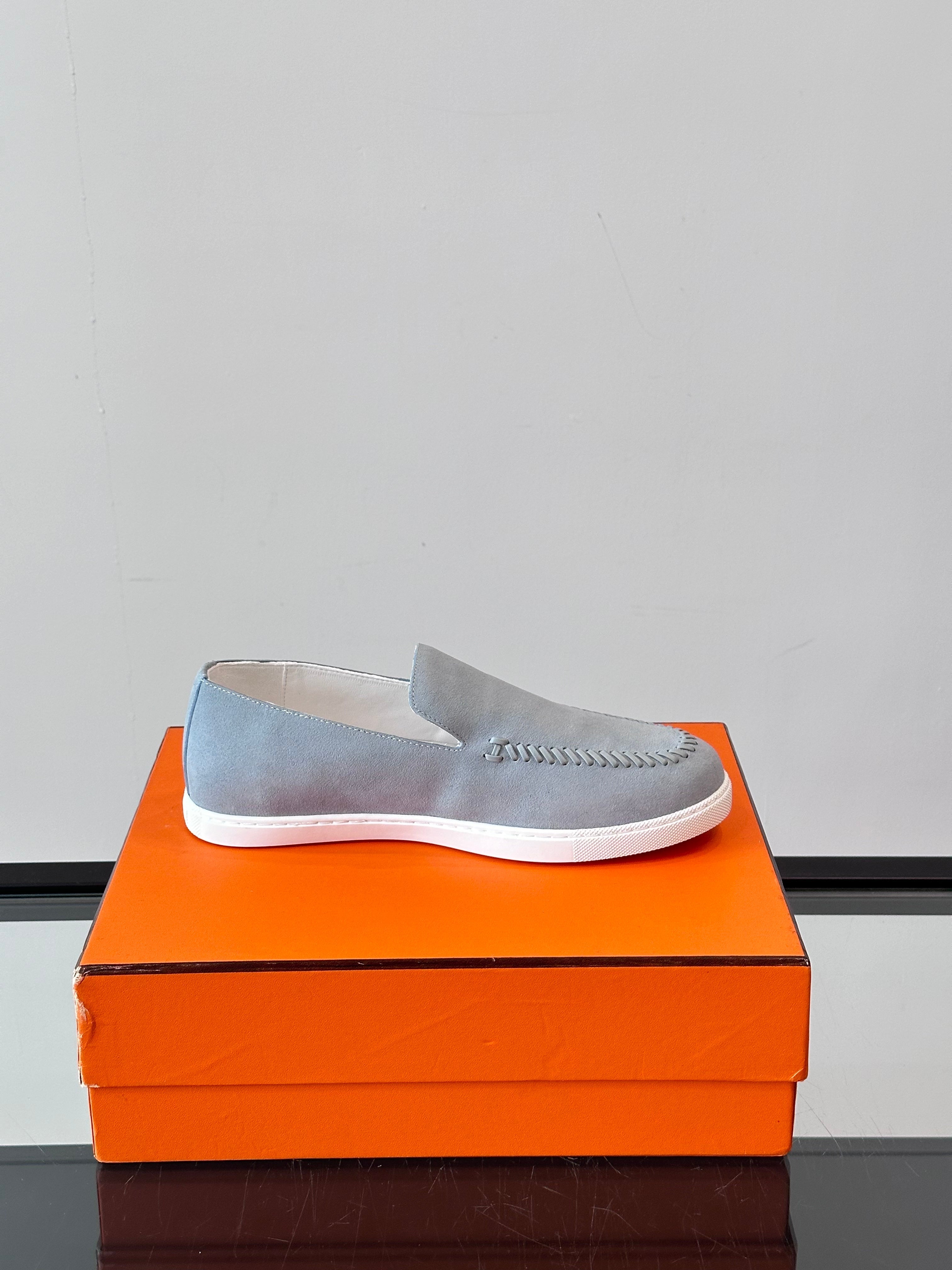 HM Men's Kiddy Slip-on Light Grey Suede 718282