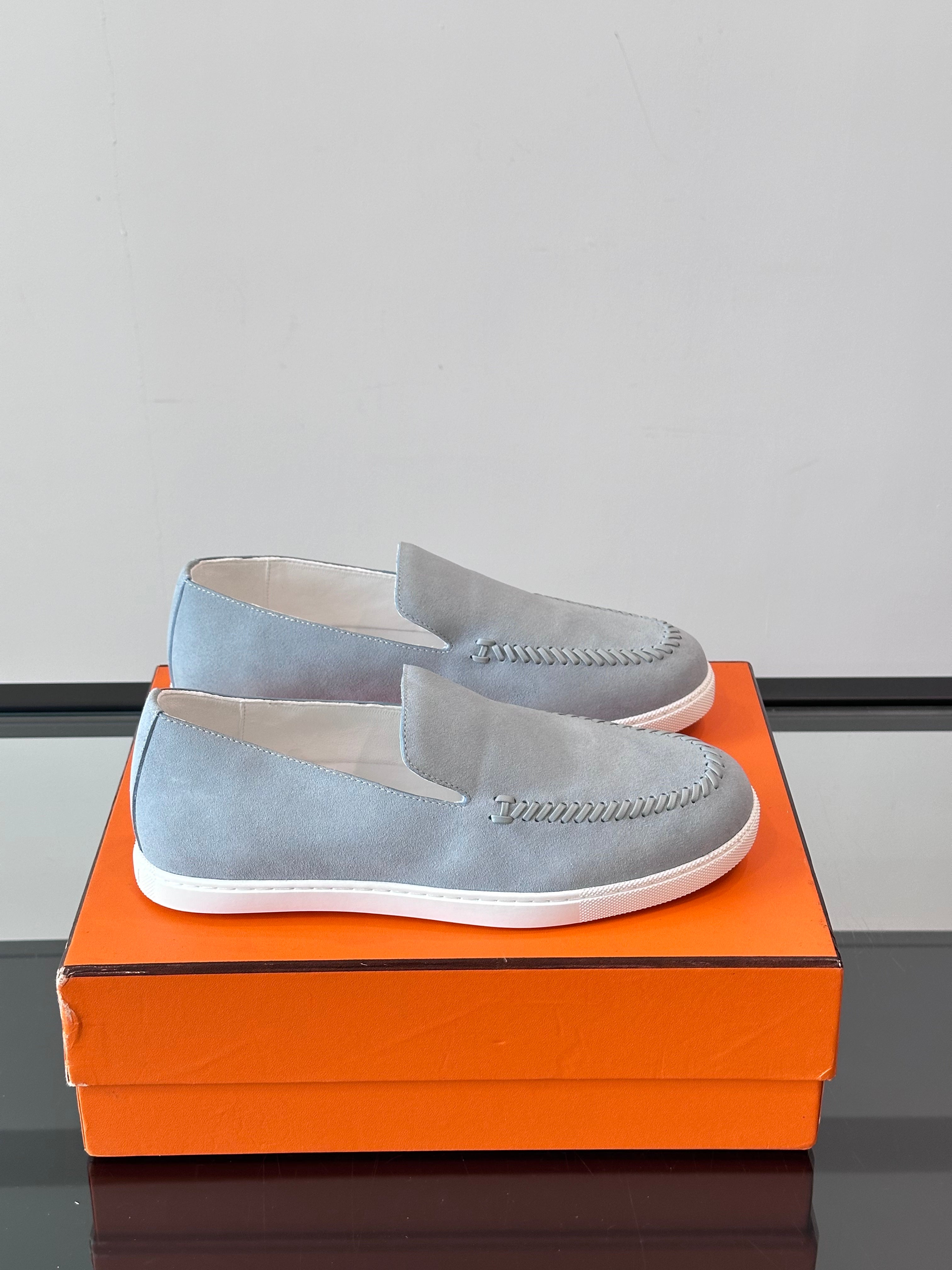 HM Men's Kiddy Slip-on Light Grey Suede 718282