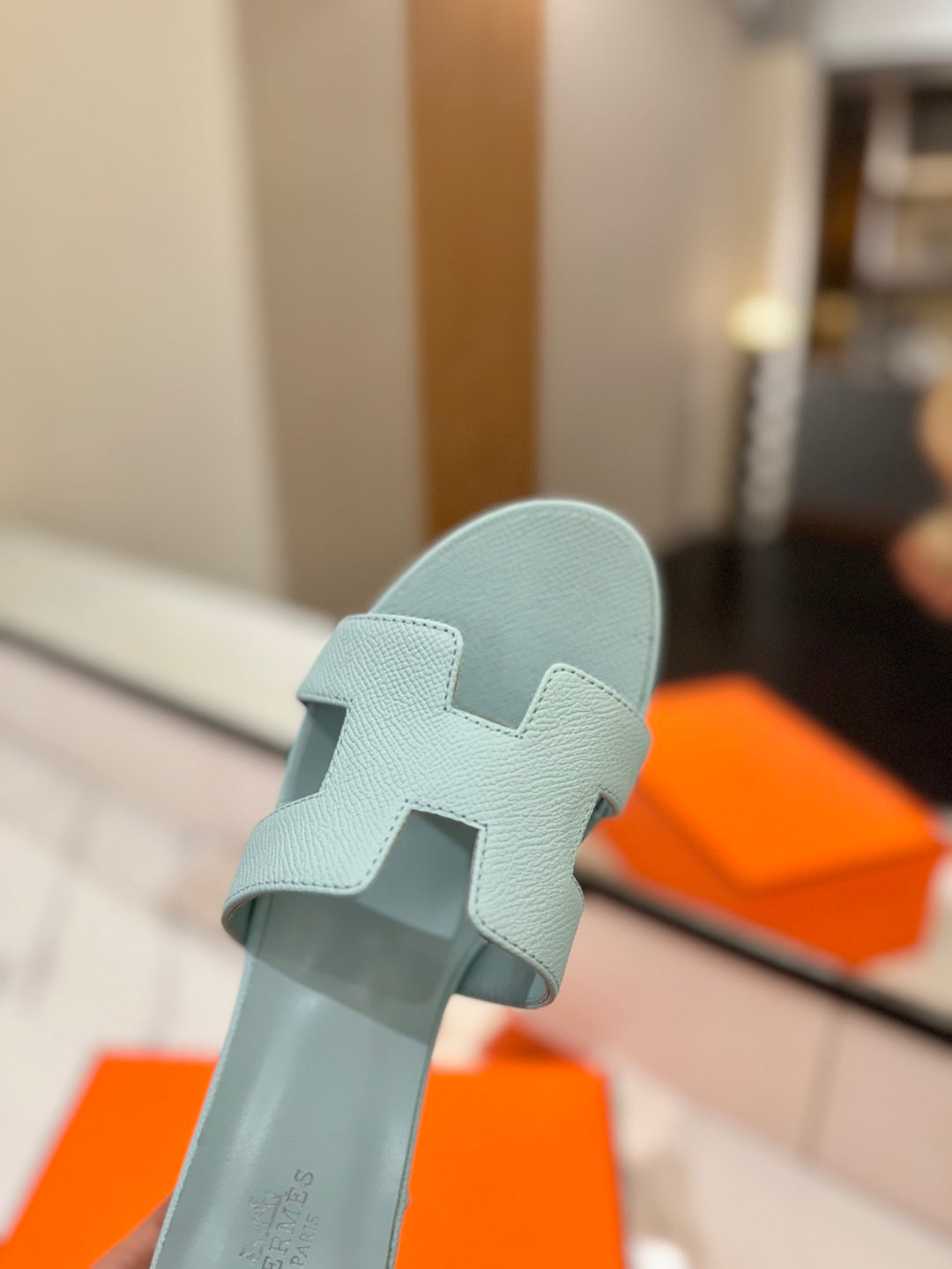 HM Oasis Sandals Blue Cowhide 294839