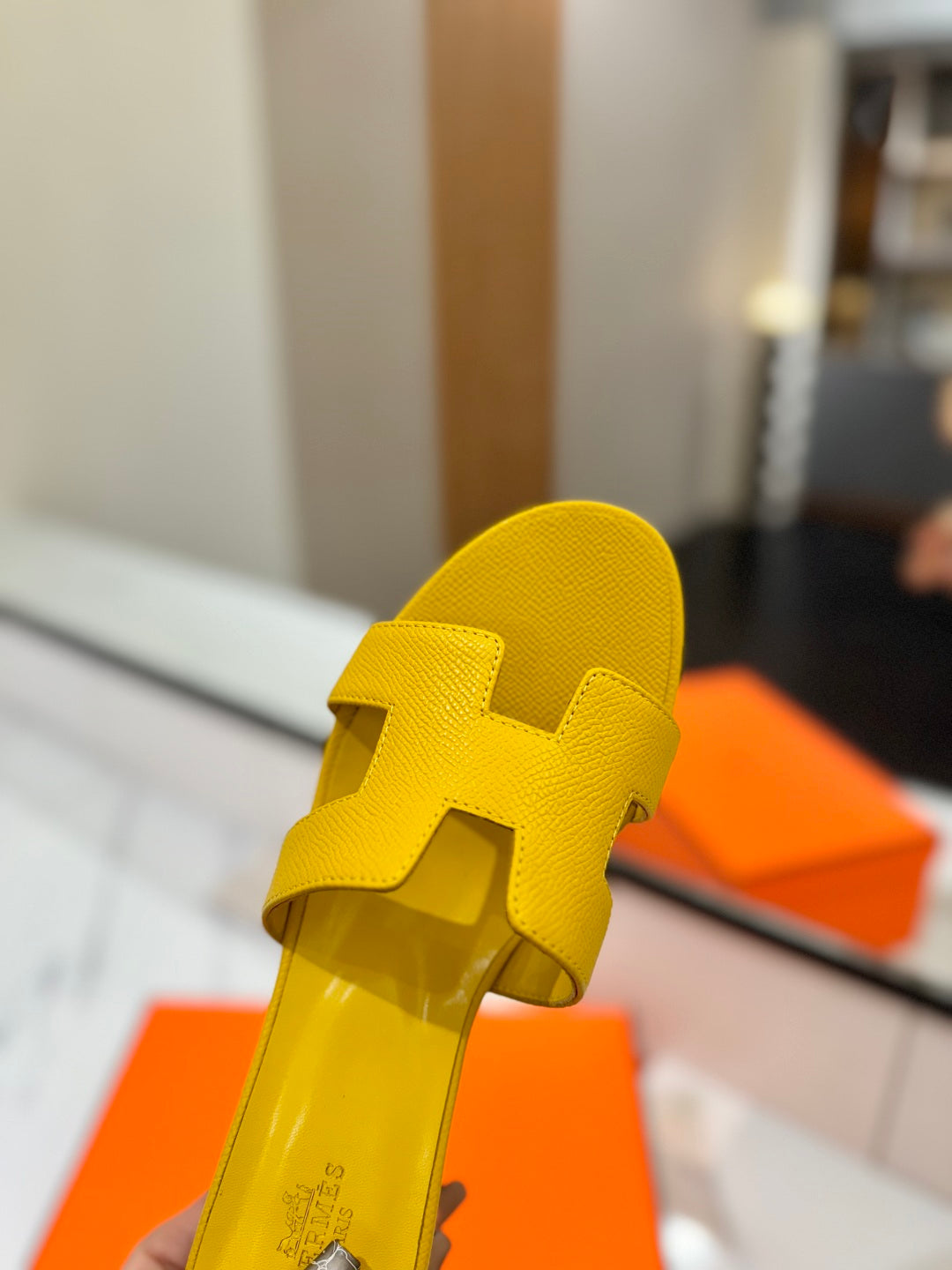 HM Oasis Sandals Yellow Cowhide 294844