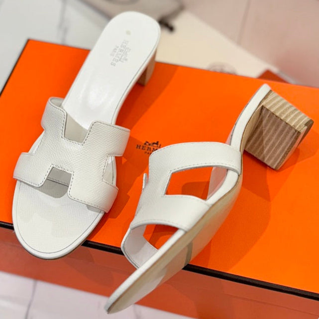 HM Oasis Sandals White Cowhide 294845