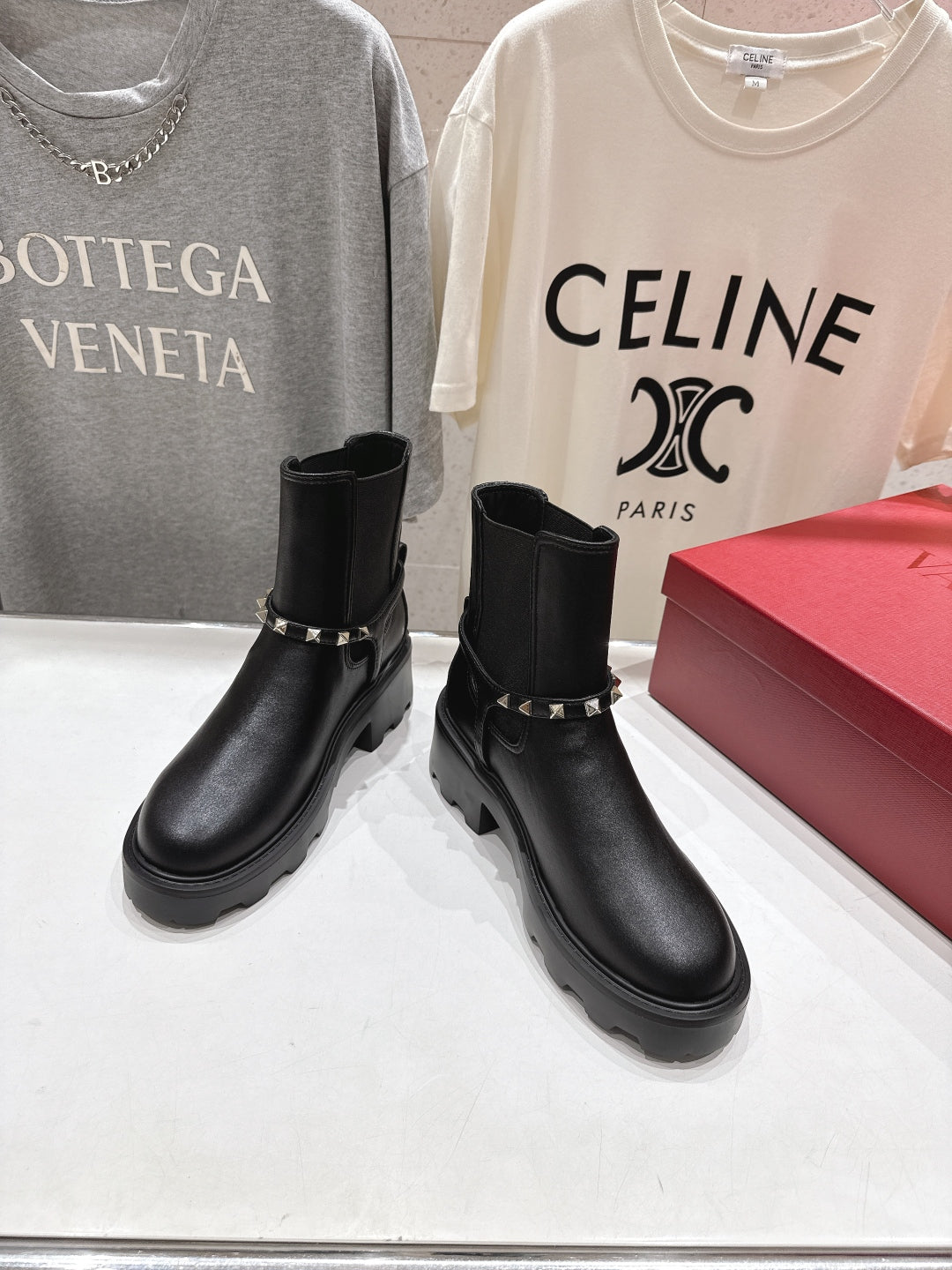 VT ankle boots black calfskin 174449