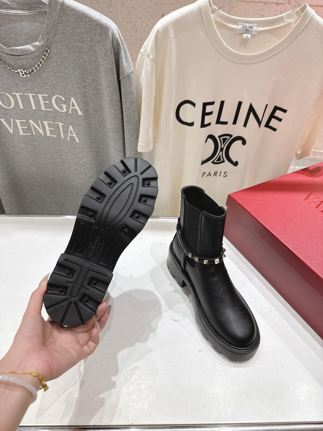 VT ankle boots black calfskin 174449