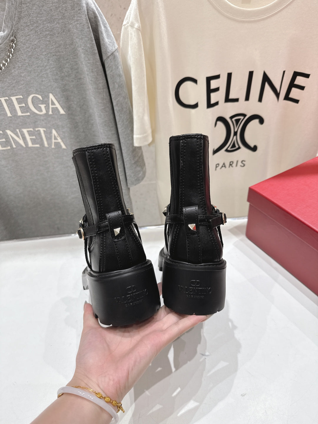 VT ankle boots black calfskin 174449