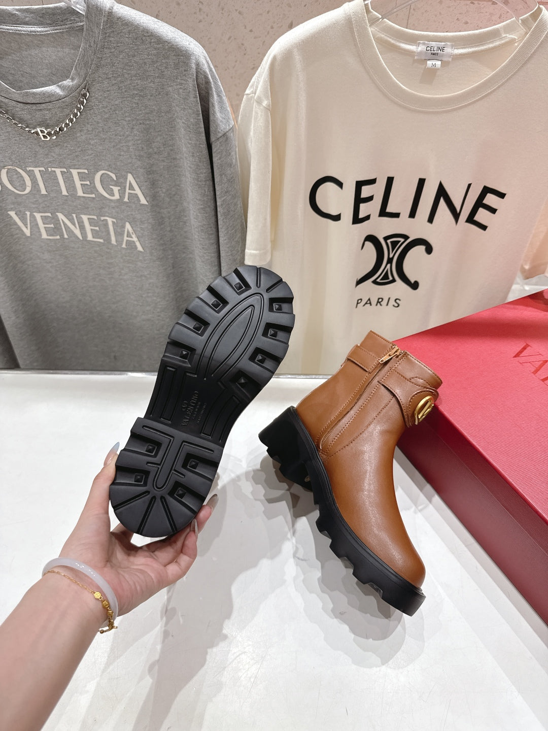 VT short boots brown calfskin 174441