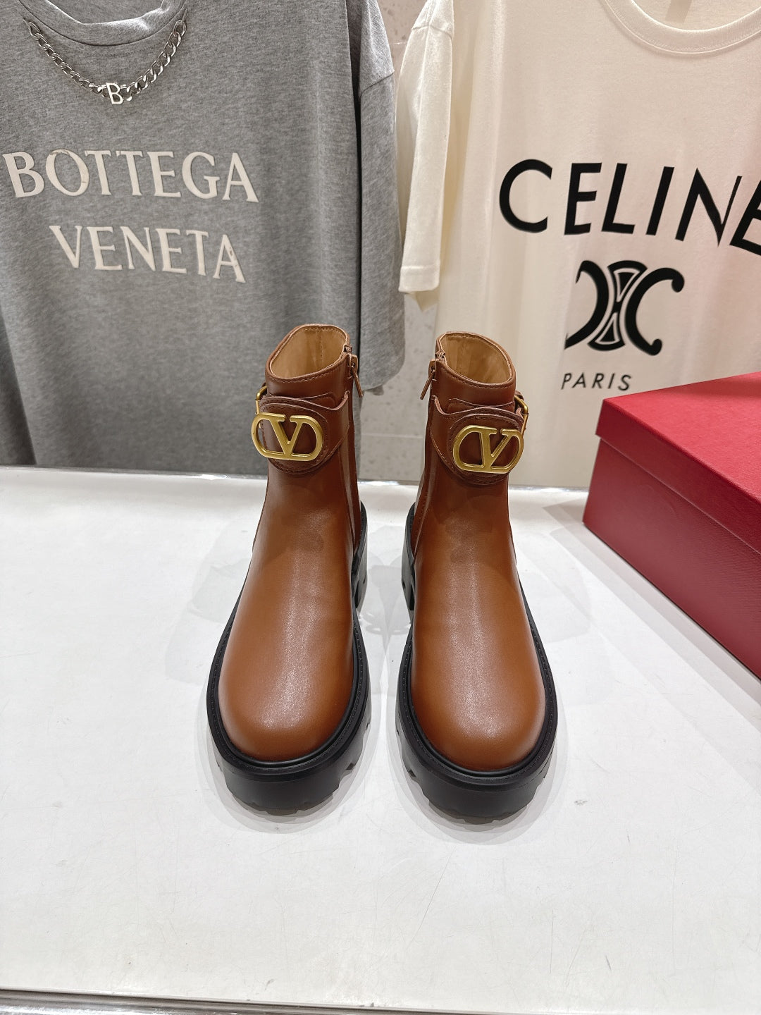 VT short boots brown calfskin 174441