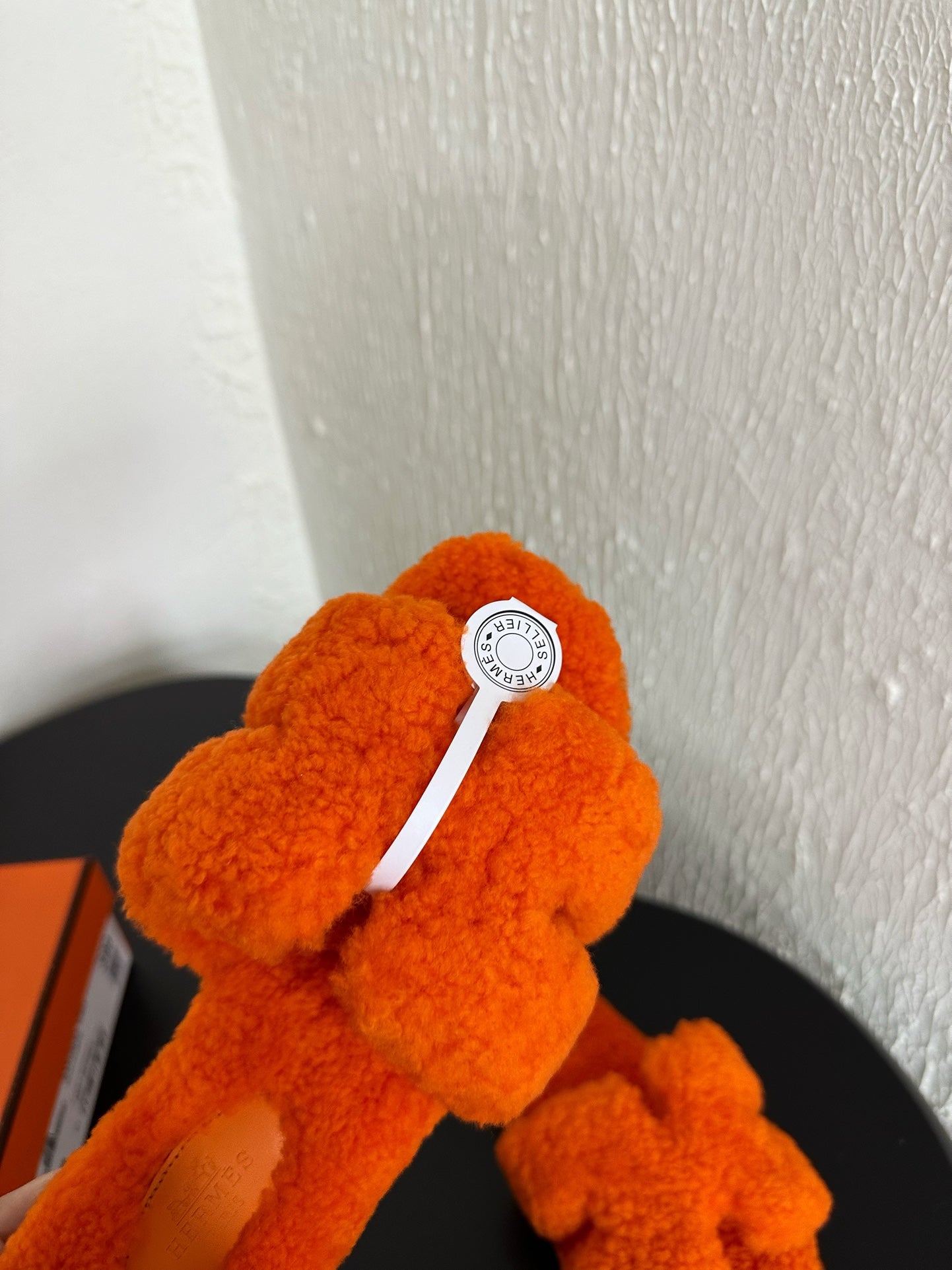 HM Oran Sandal Orange Wool Fleece 961010