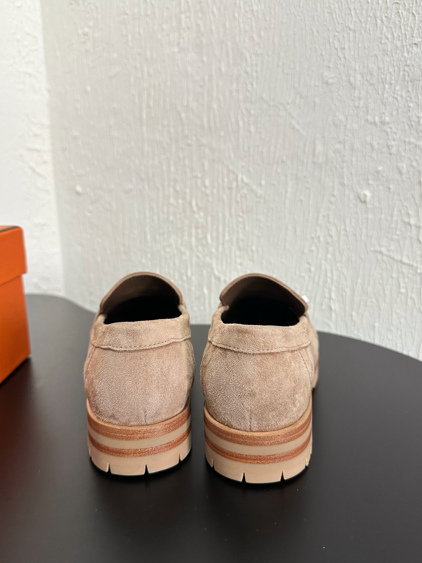 HM Faubourg Loafer 30mm Light Brown Suede 960938