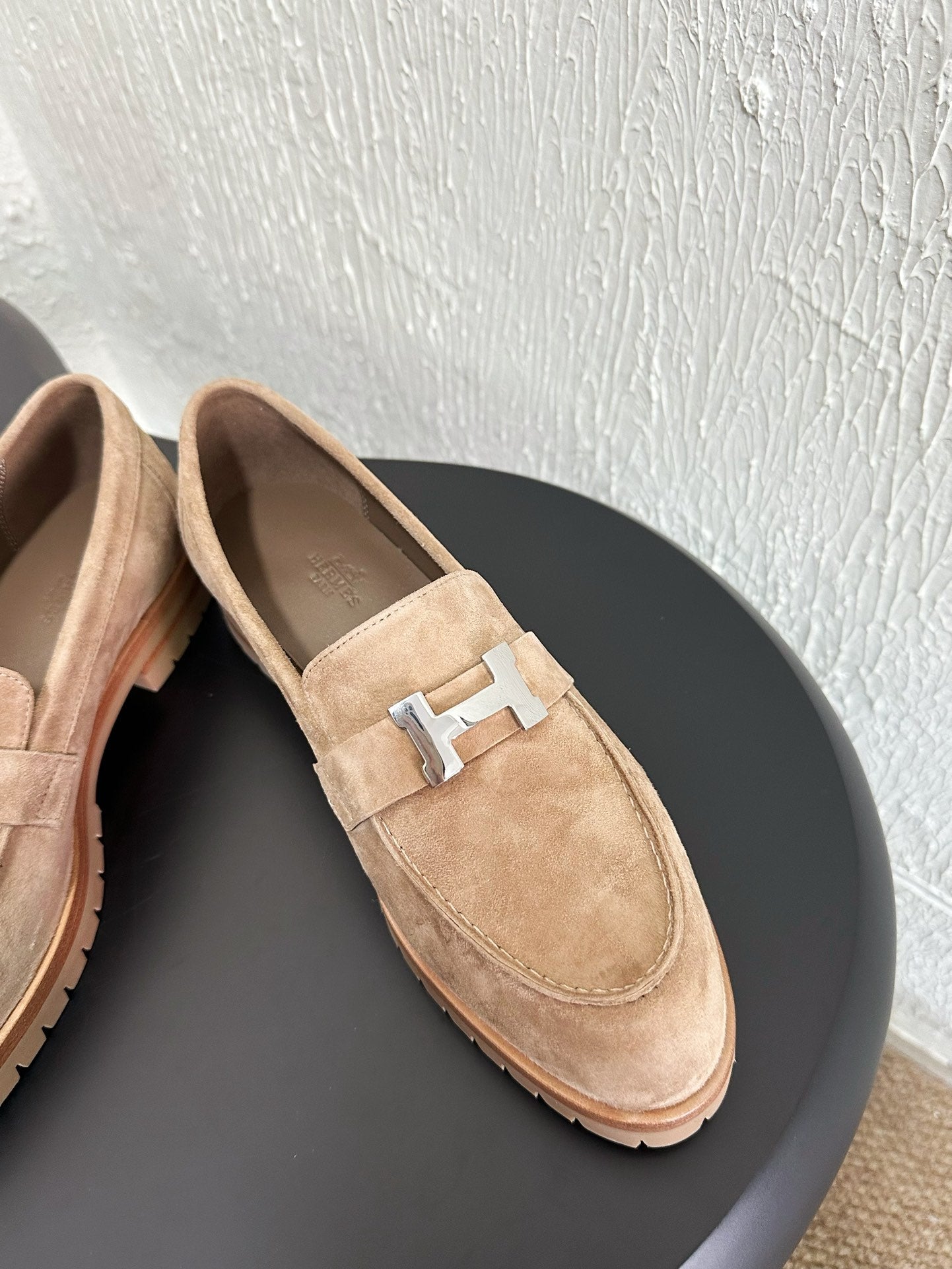 HM Faubourg Loafer 30mm Light Brown Suede 960938