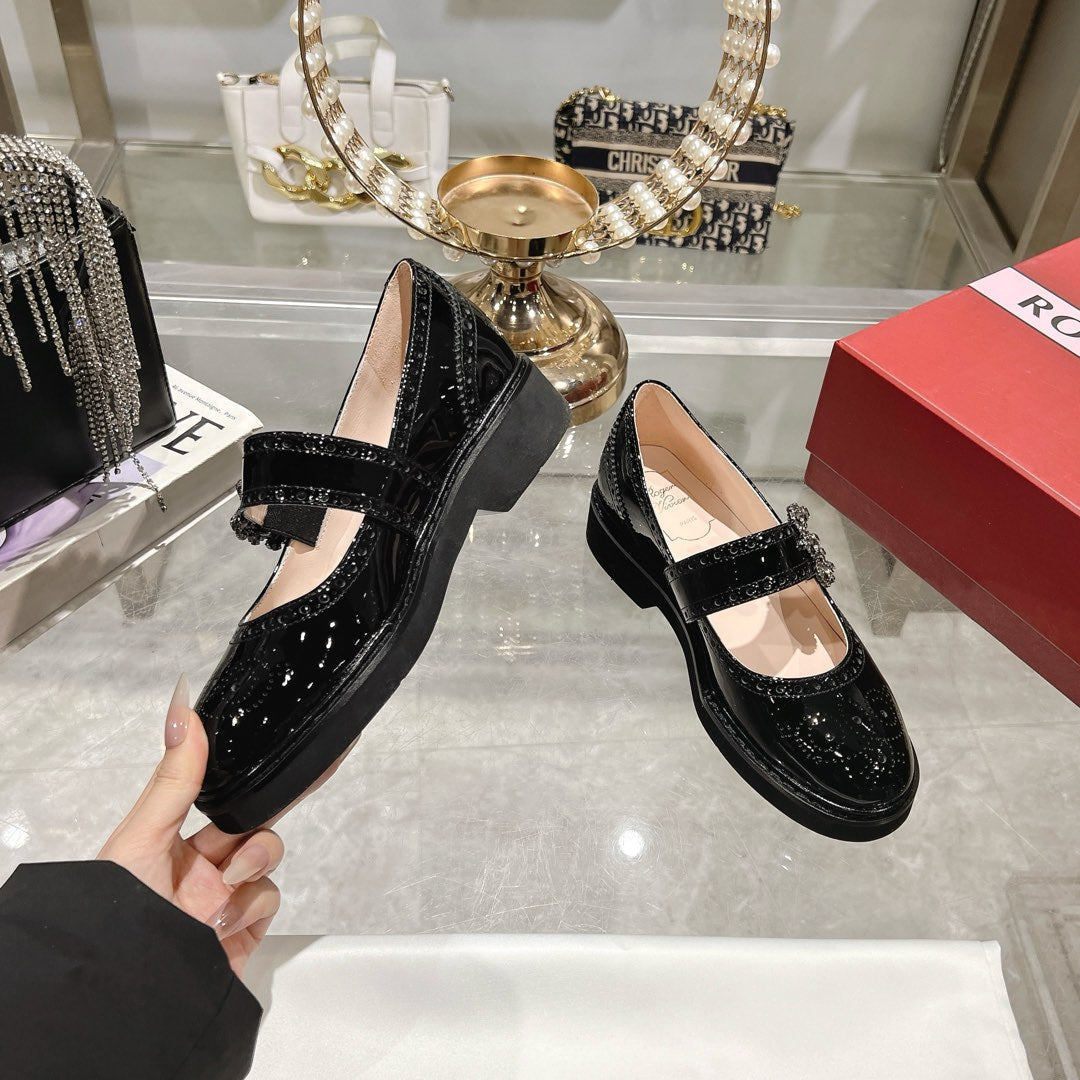 Viv 25 Mary Jane Black Calf Patent Leather 235397