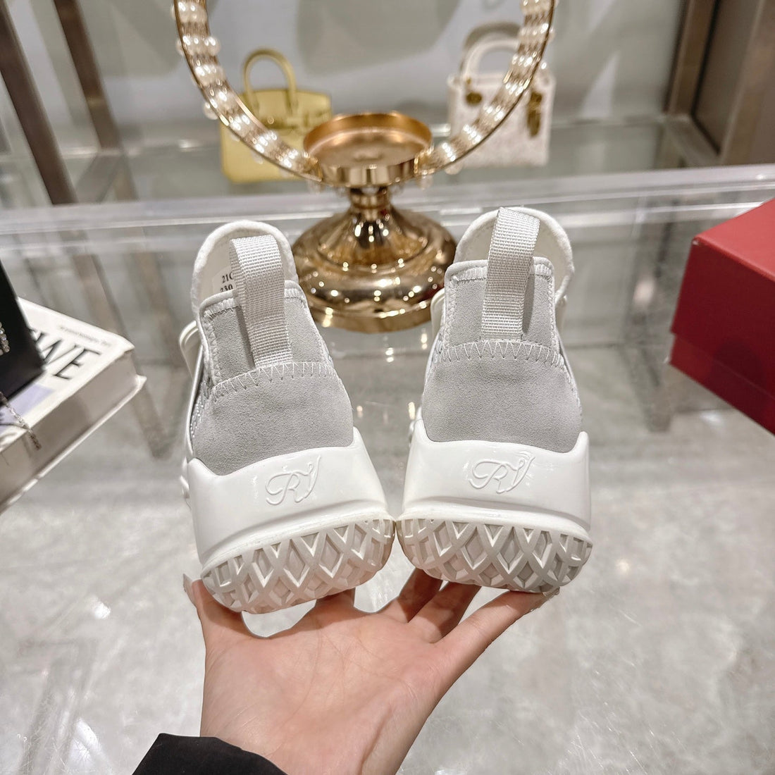 Viv Sneaker Grey Custom Woven 262958