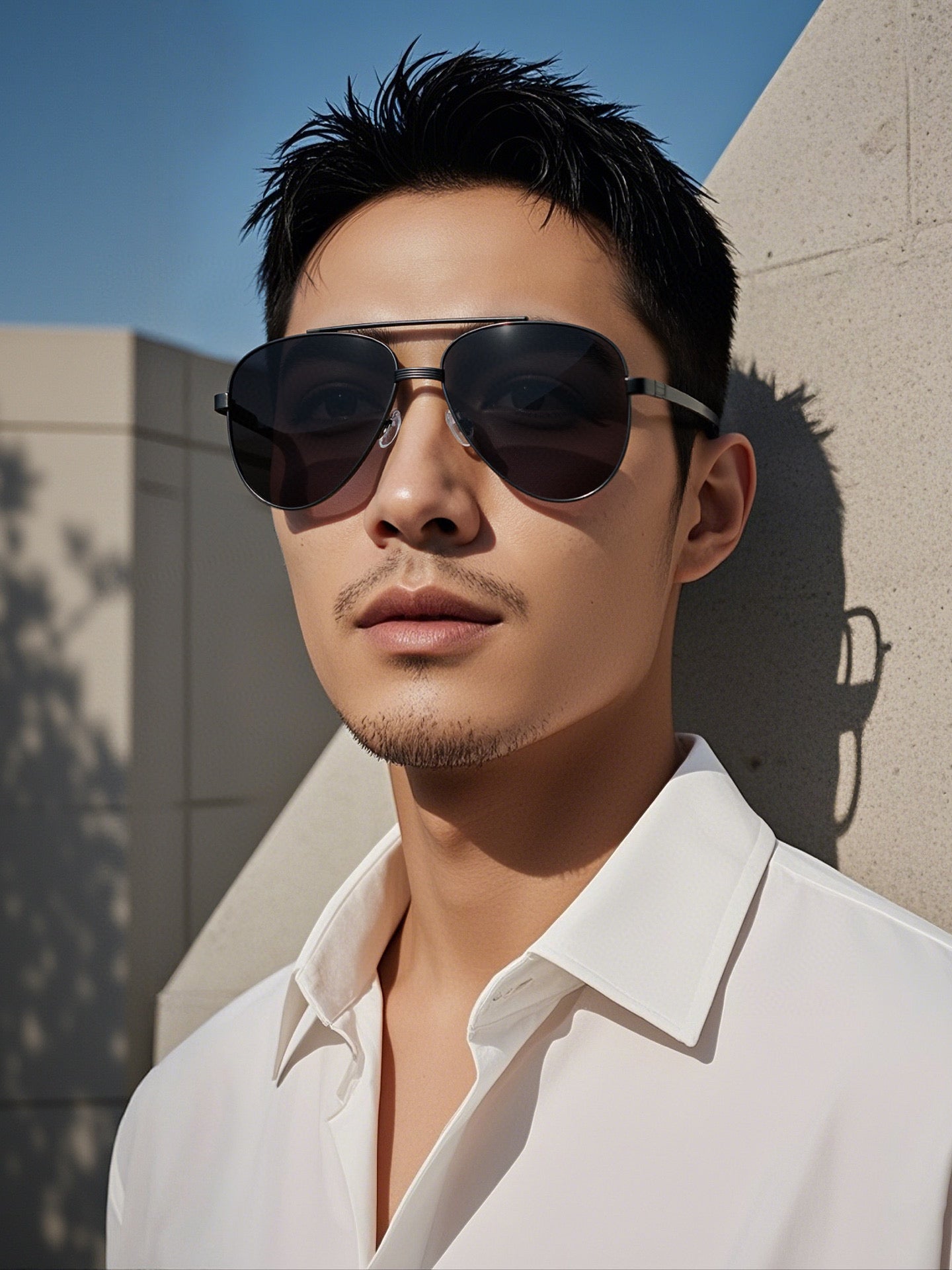 SIGNATURE C DE AVIATOR FRAME SUNGLASSES CK0614 IN METAL