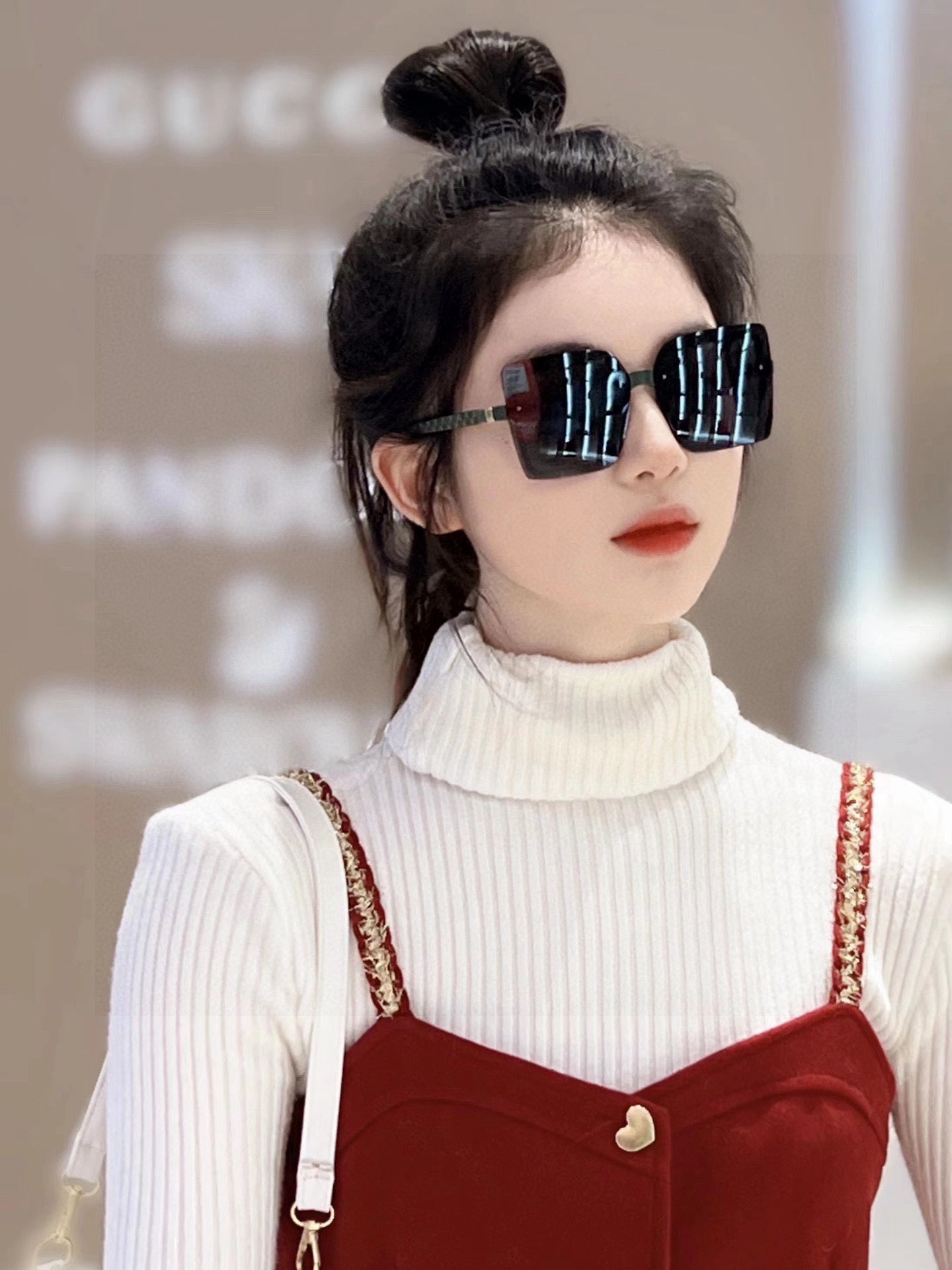SQUARE FRAME SUNGLASSES G9222 IN ACETATE
