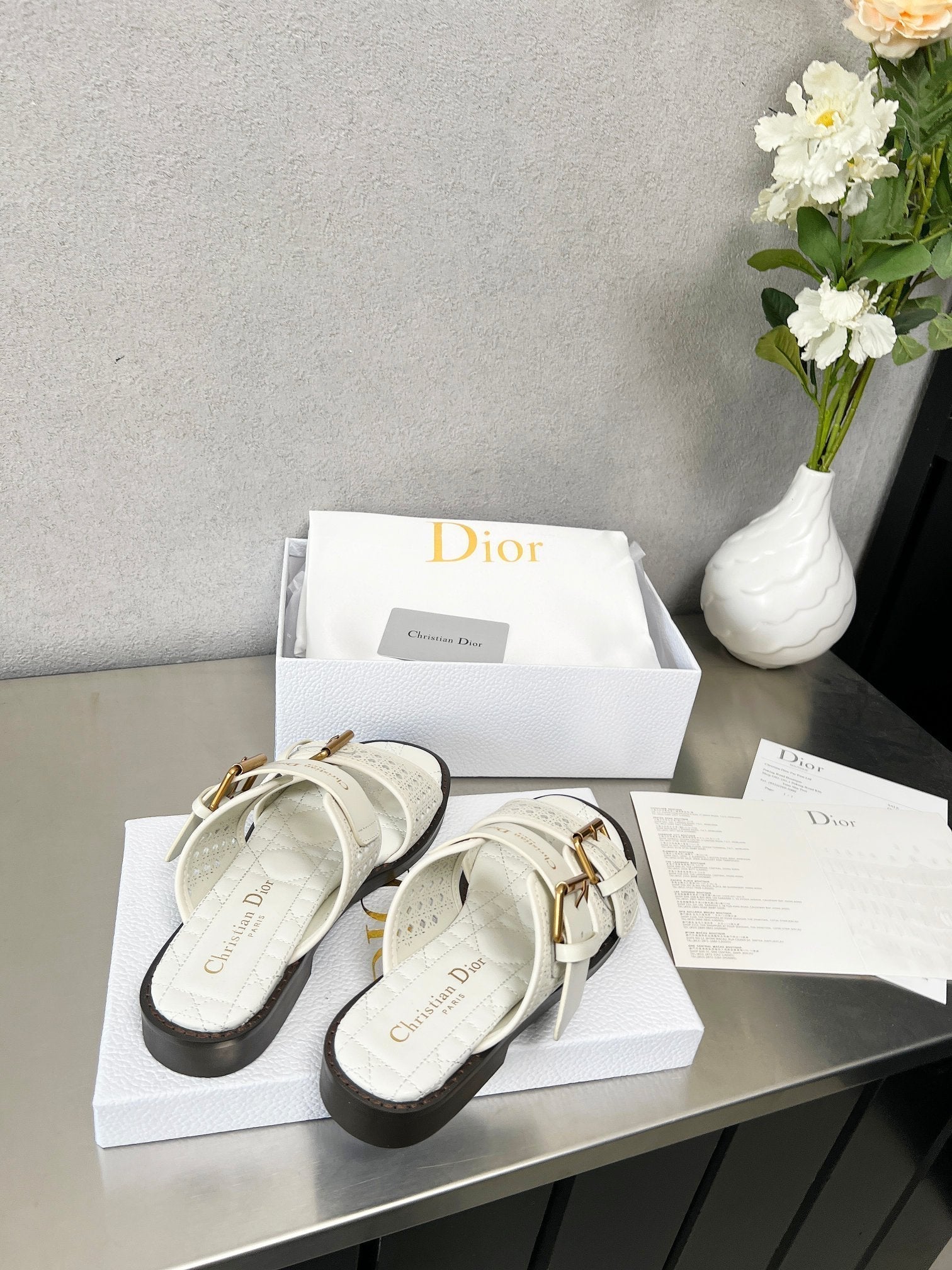 CD 25 Dad Sandal Mule Calfskin