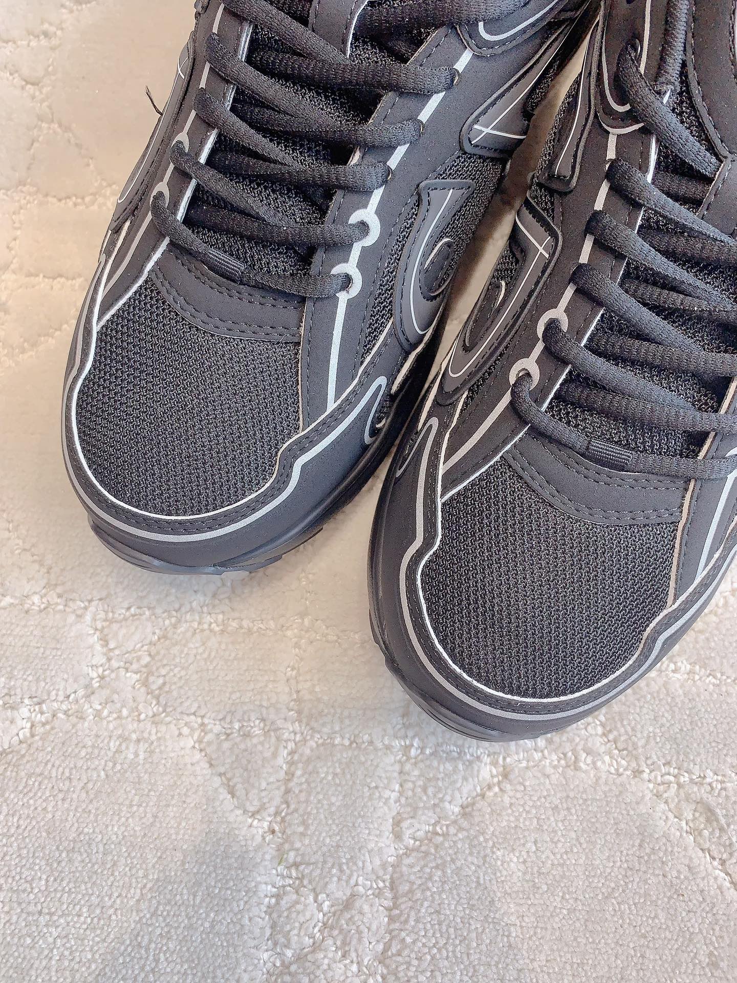 CD B30 Sneaker Black Polyester Mesh Fabric And Calfskin