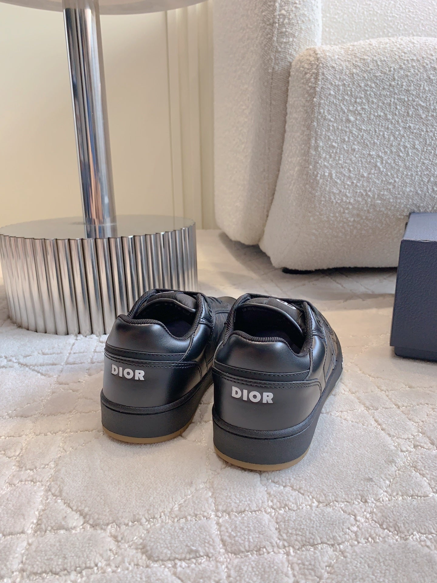 CD B27 Low-Top Sneaker Black Calfskin