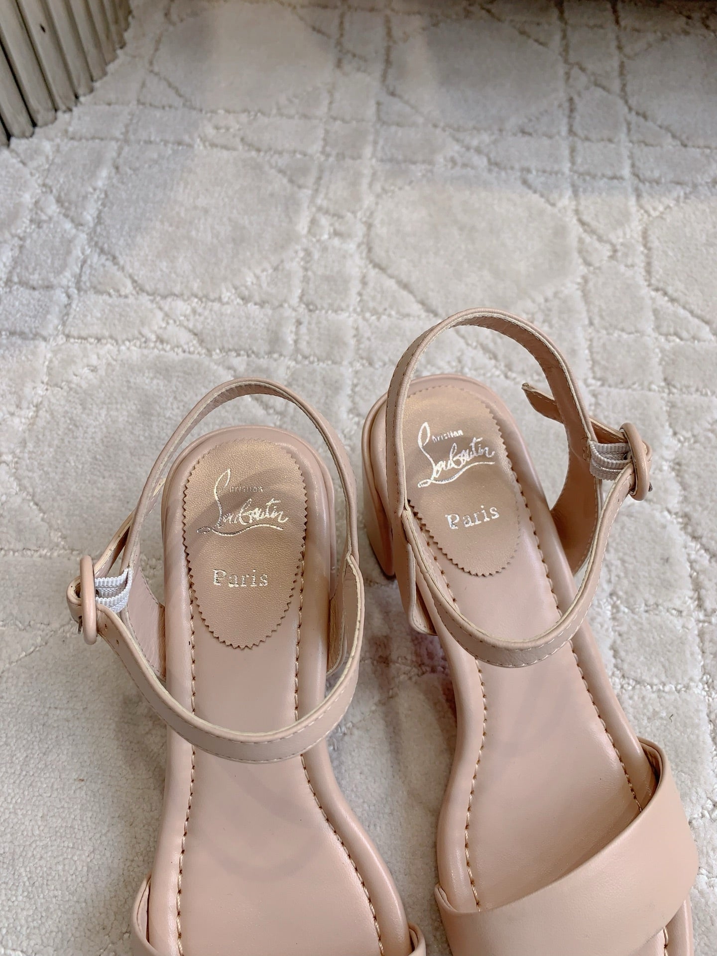 CL Simple Sandals Nude Sheepskin 328456