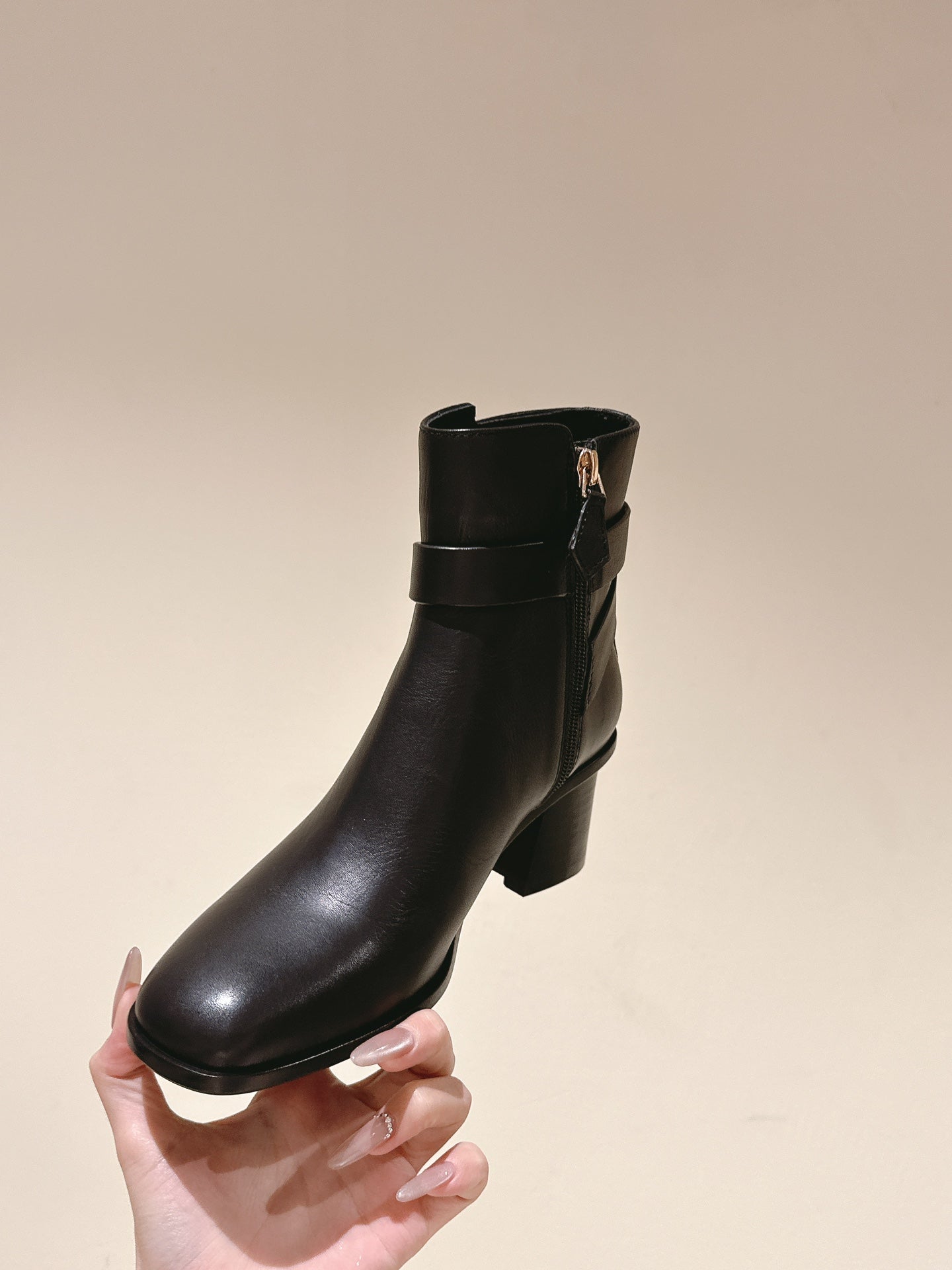 HM Jill Ankle Boot 65mm Black Calfskin  974681