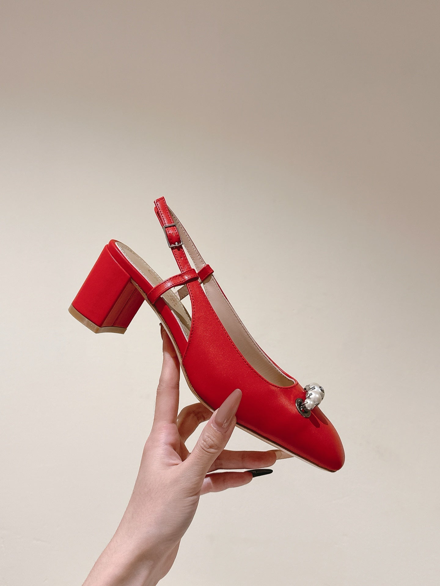 CD 25 Slingback Heels Cowhide 241760