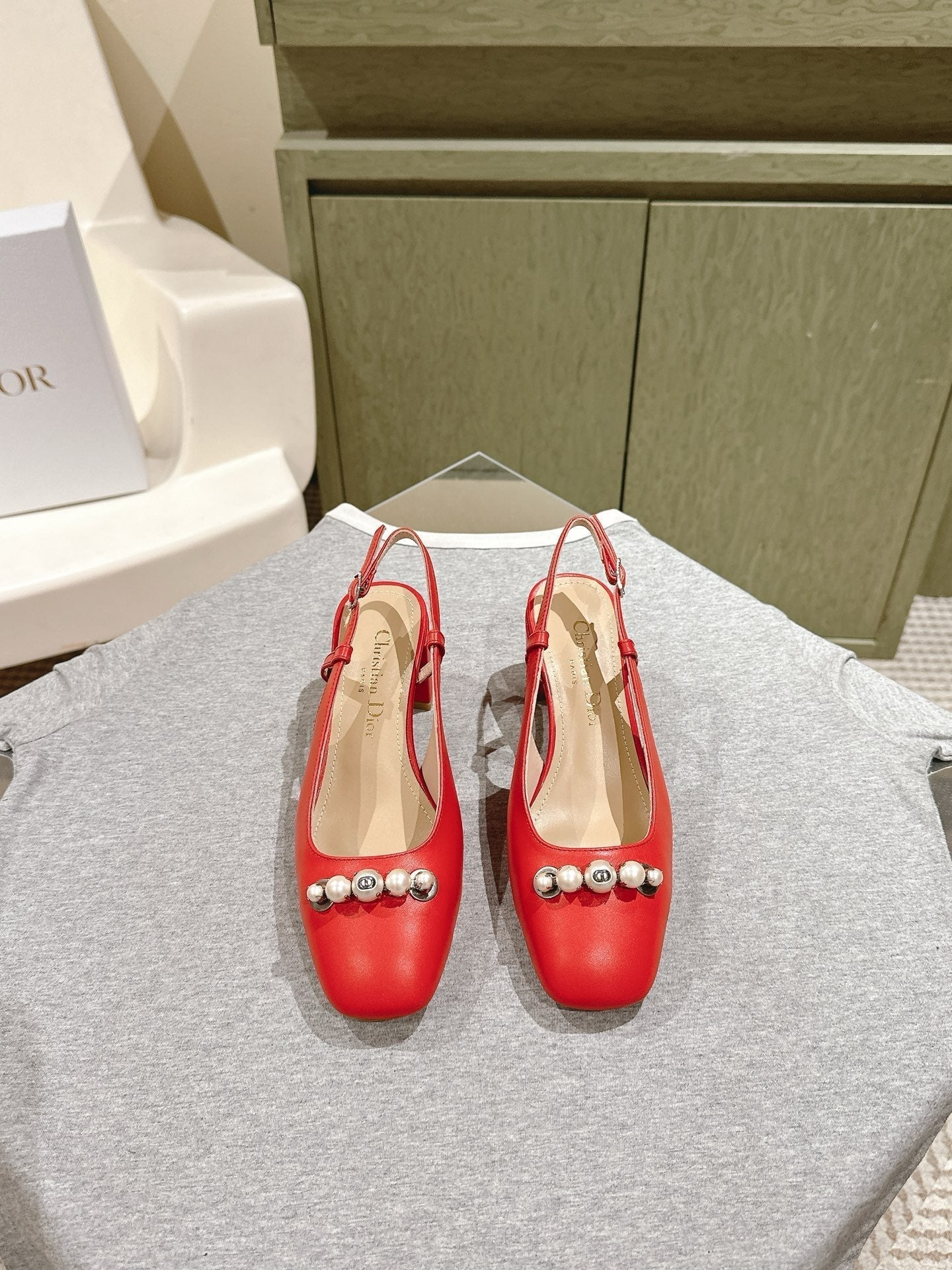 CD 25 Slingback Heels Cowhide 241760