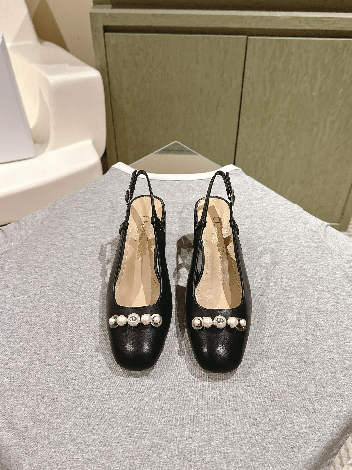 CD 25 Slingback Heels Cowhide 241760