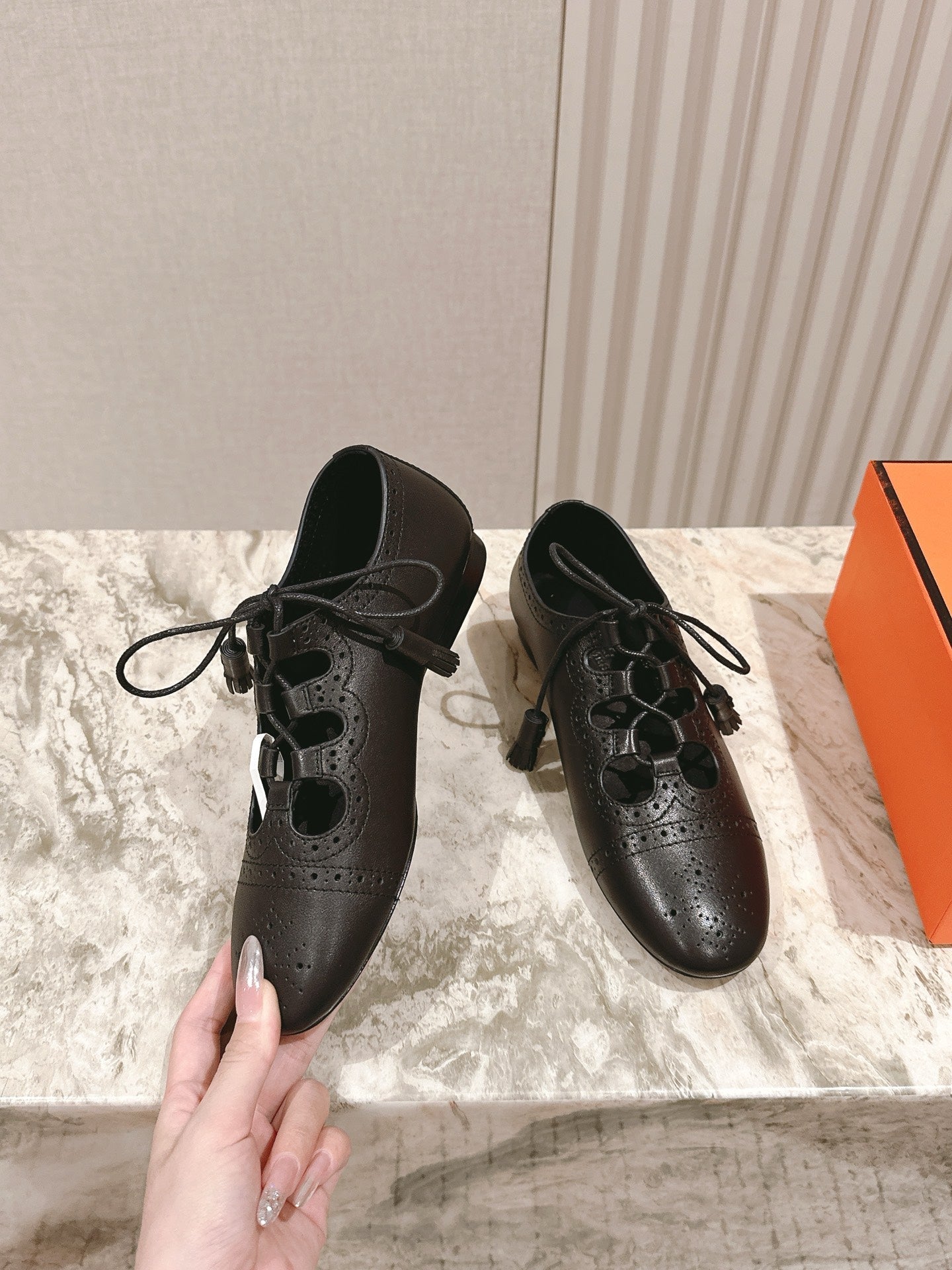 HM 25 Marry Jane Black Lambskin 346242