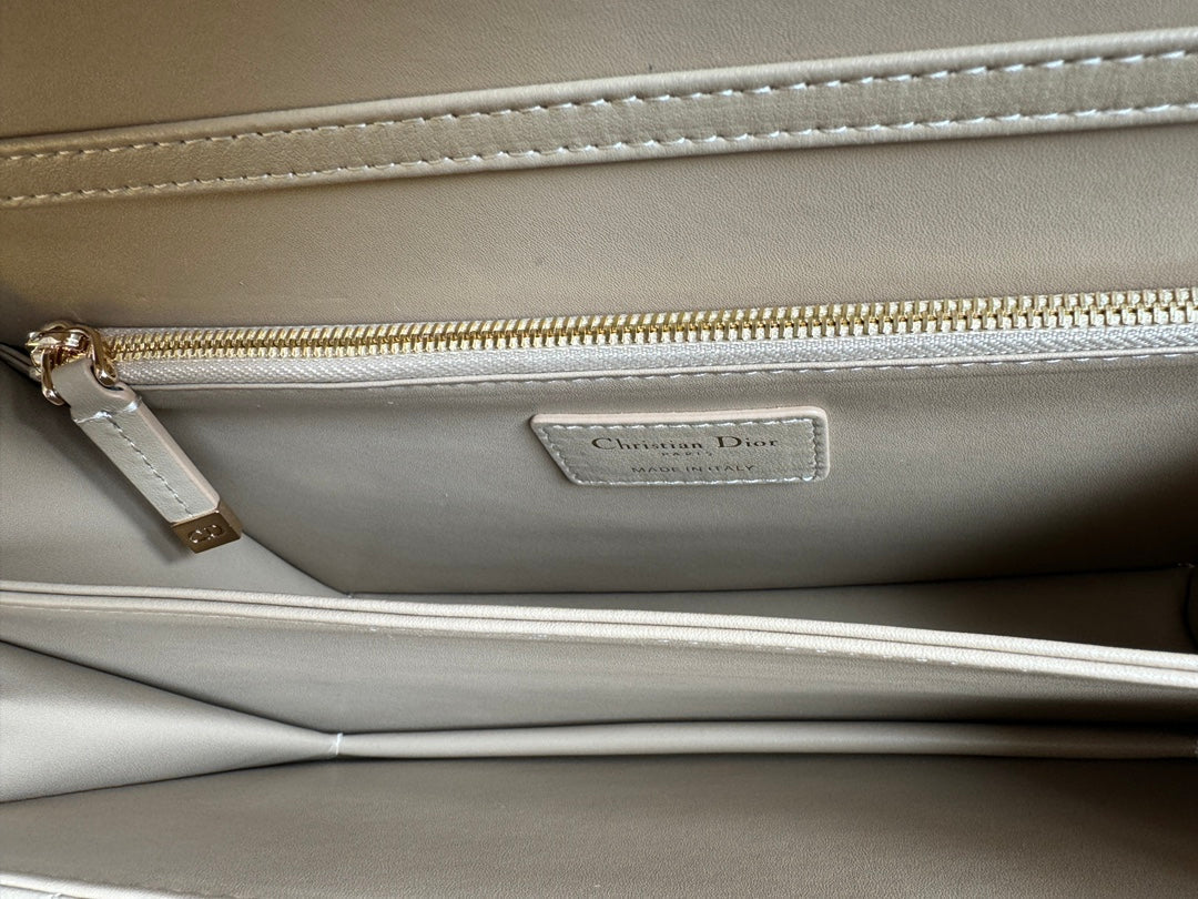 MY CD 24 TOP HANDLE BAG BEIGE LAMBSKIN